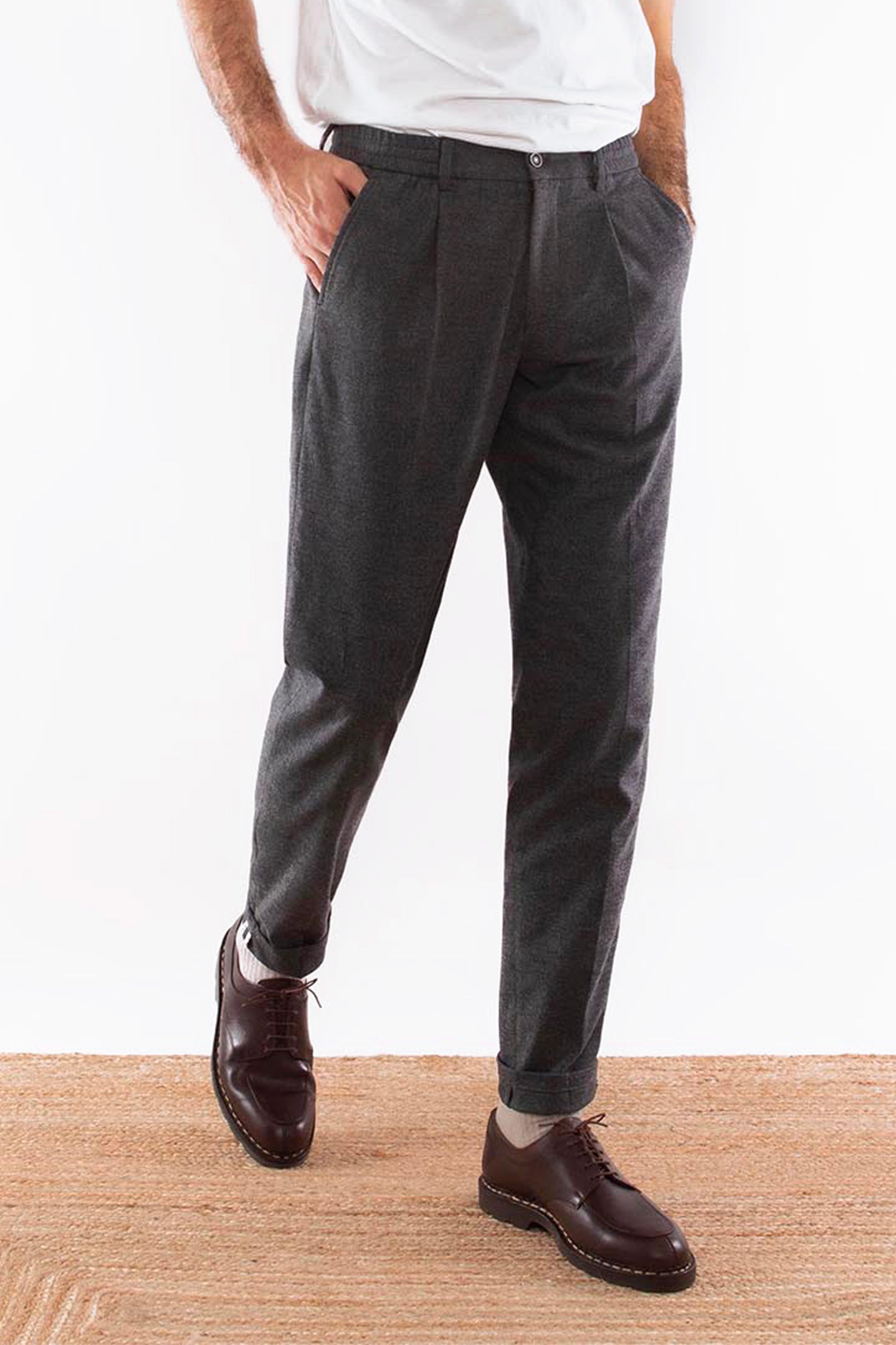 Pantalon Chaud Gris Anthracite