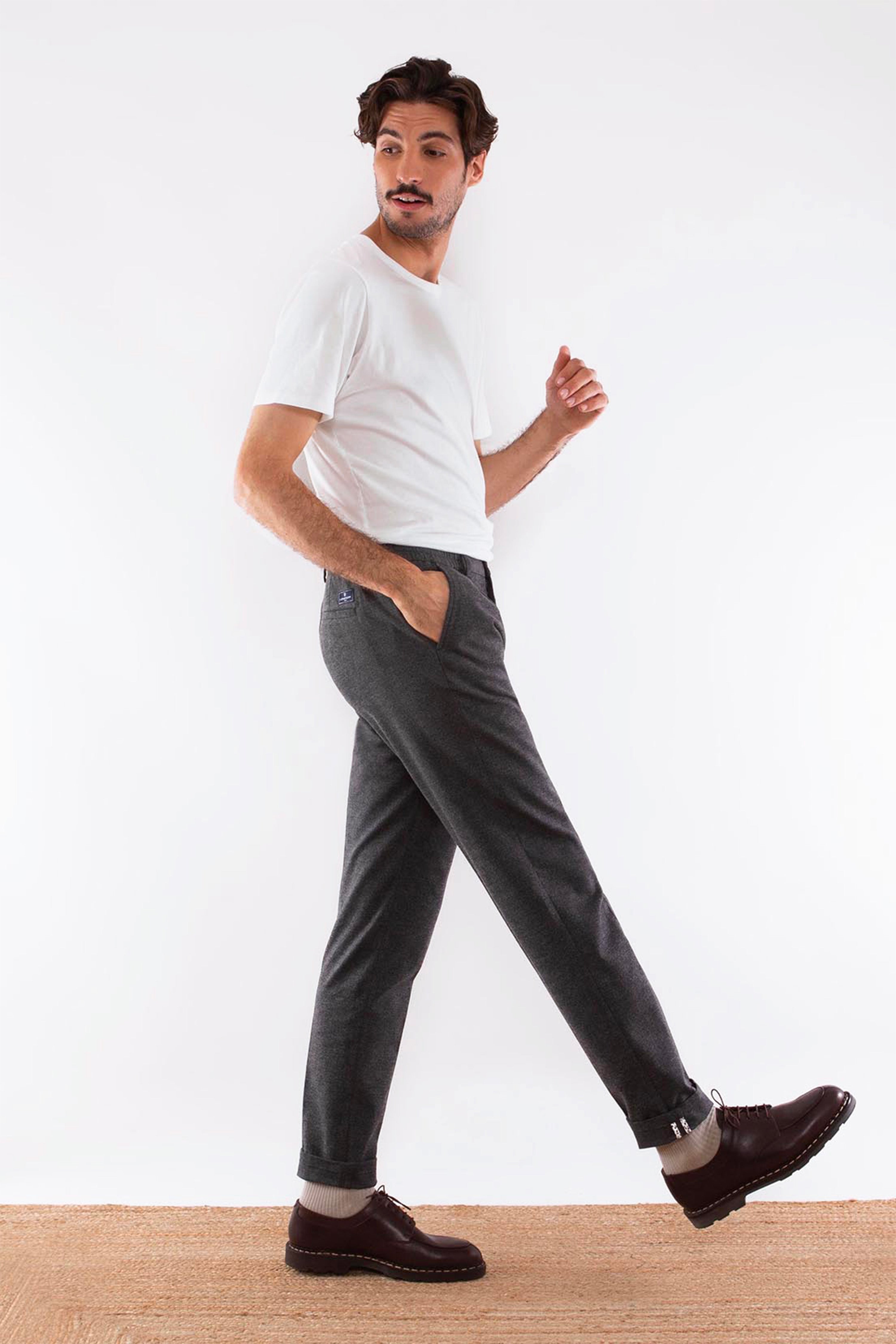 Pantalon Chaud Gris Anthracite