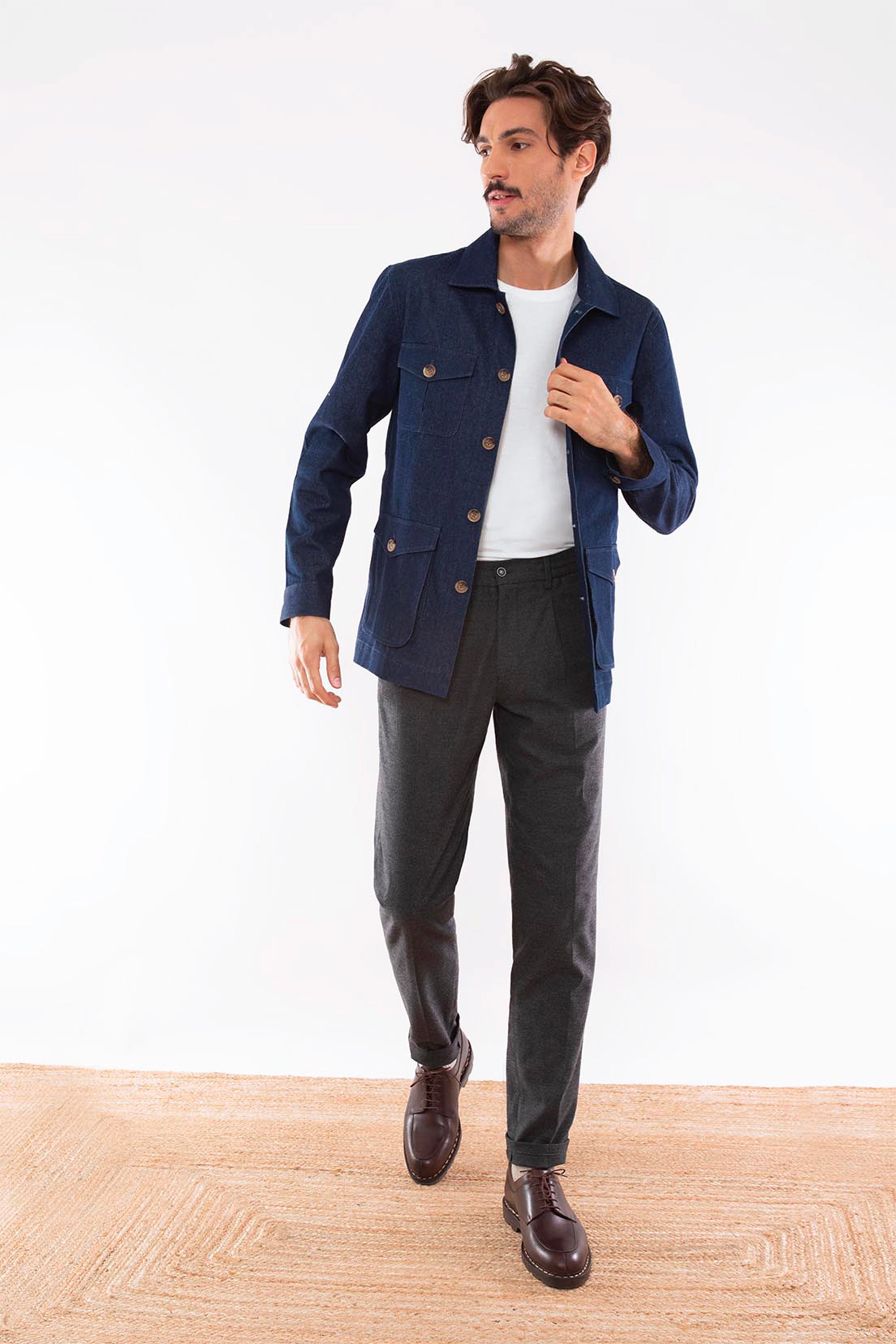 Pantalon Chaud Gris Anthracite