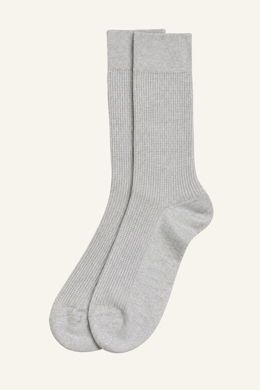 Gray Textured Socks