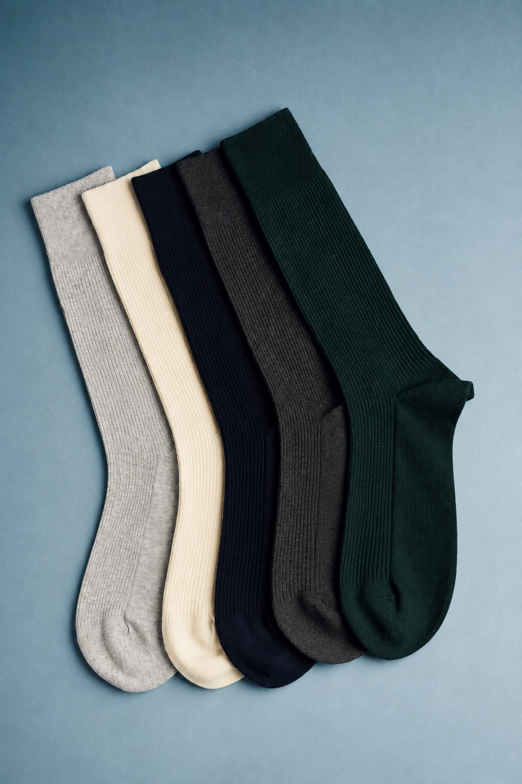 Gray Textured Socks