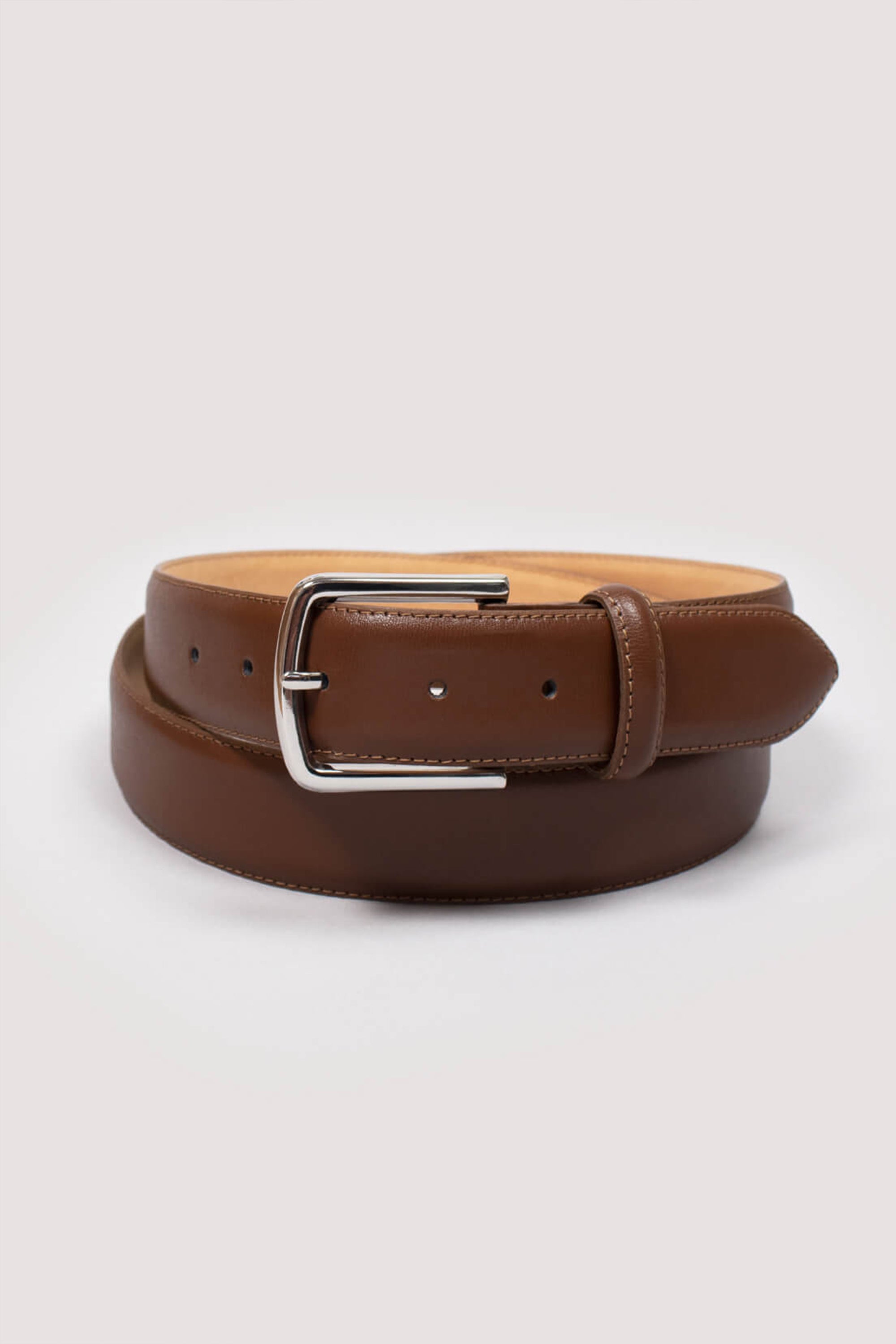 Ceinture en cuir cognac