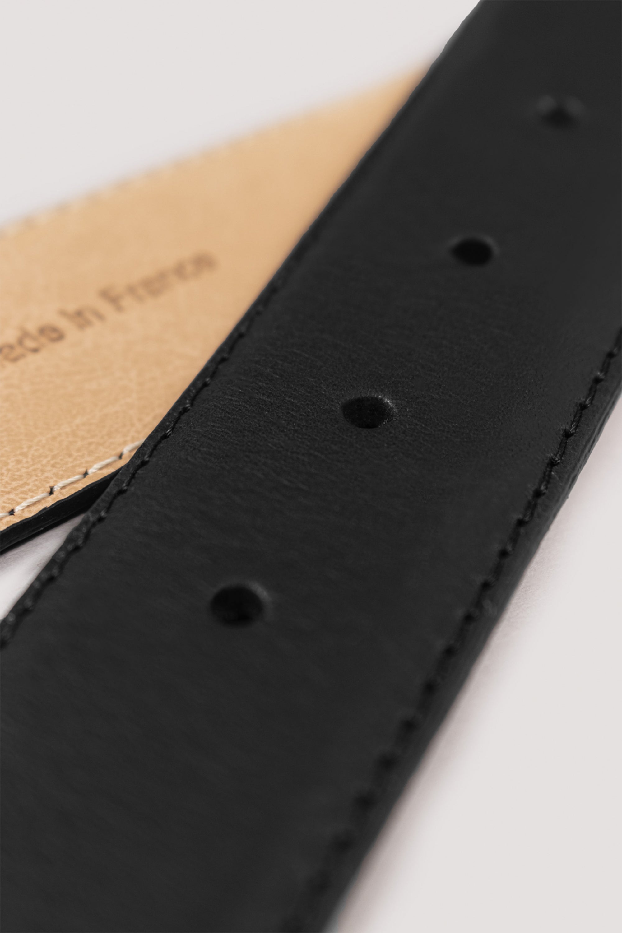 Ceinture en cuir noir