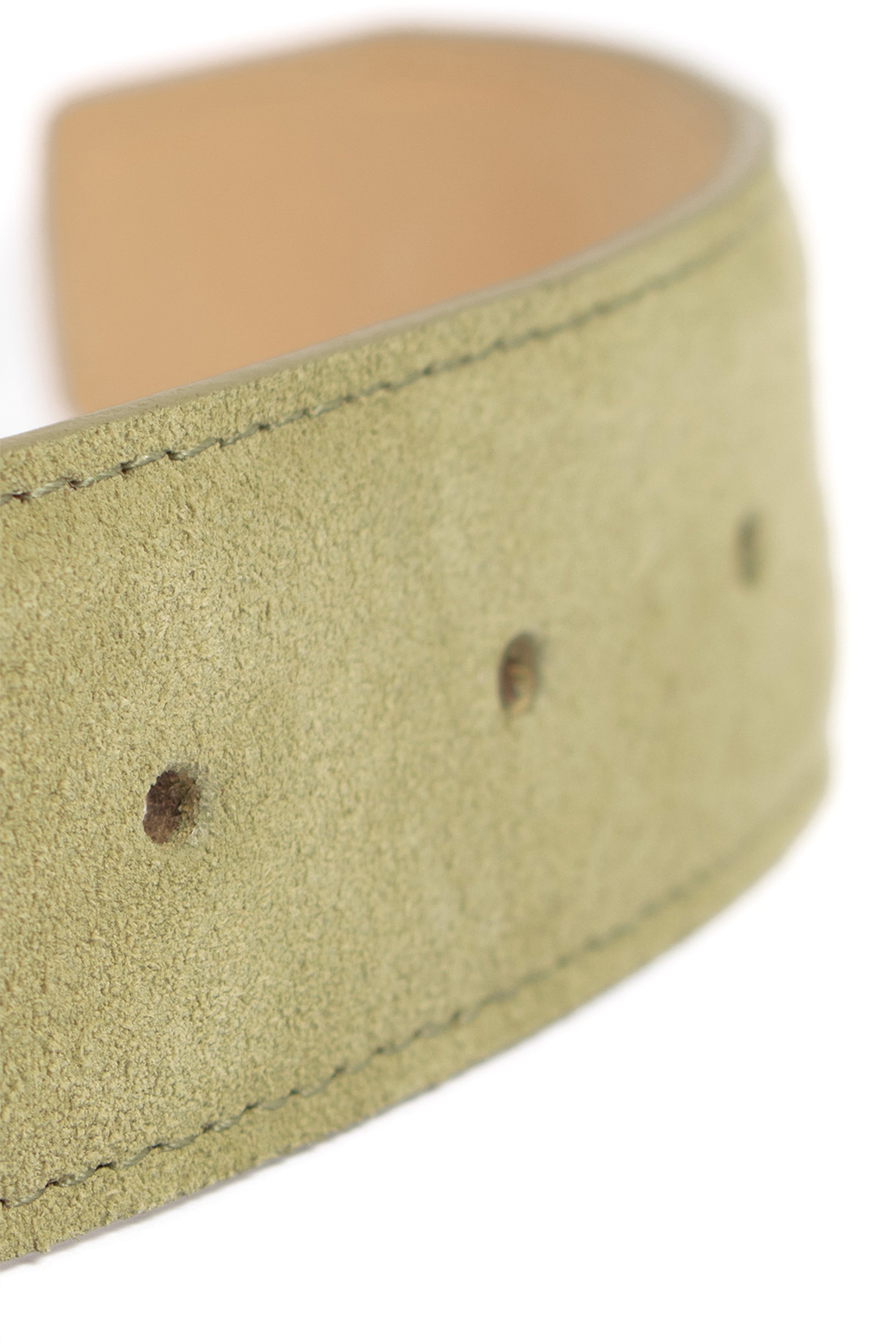 Ceinture en suède vert olive