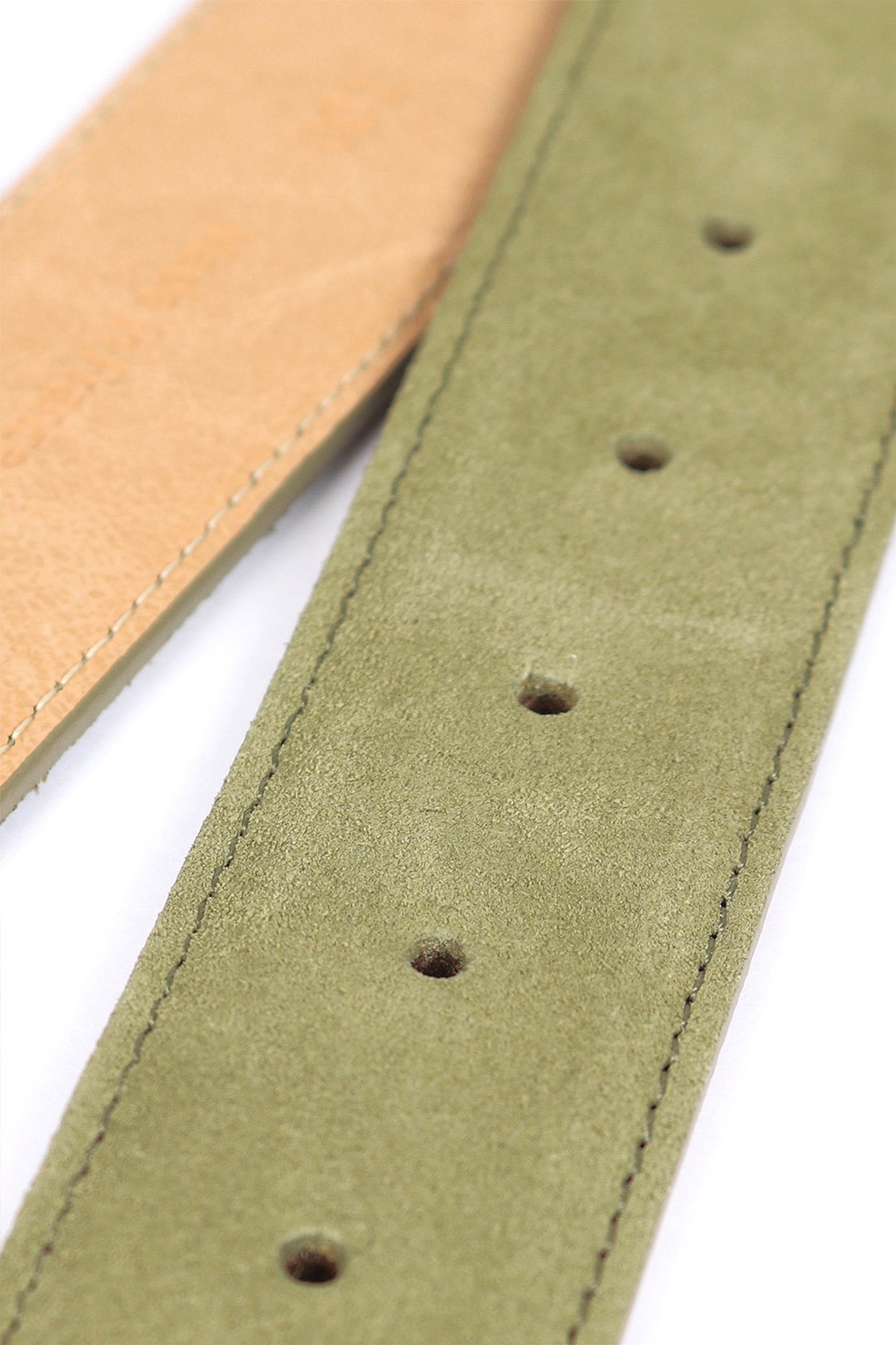 Ceinture en suède vert olive