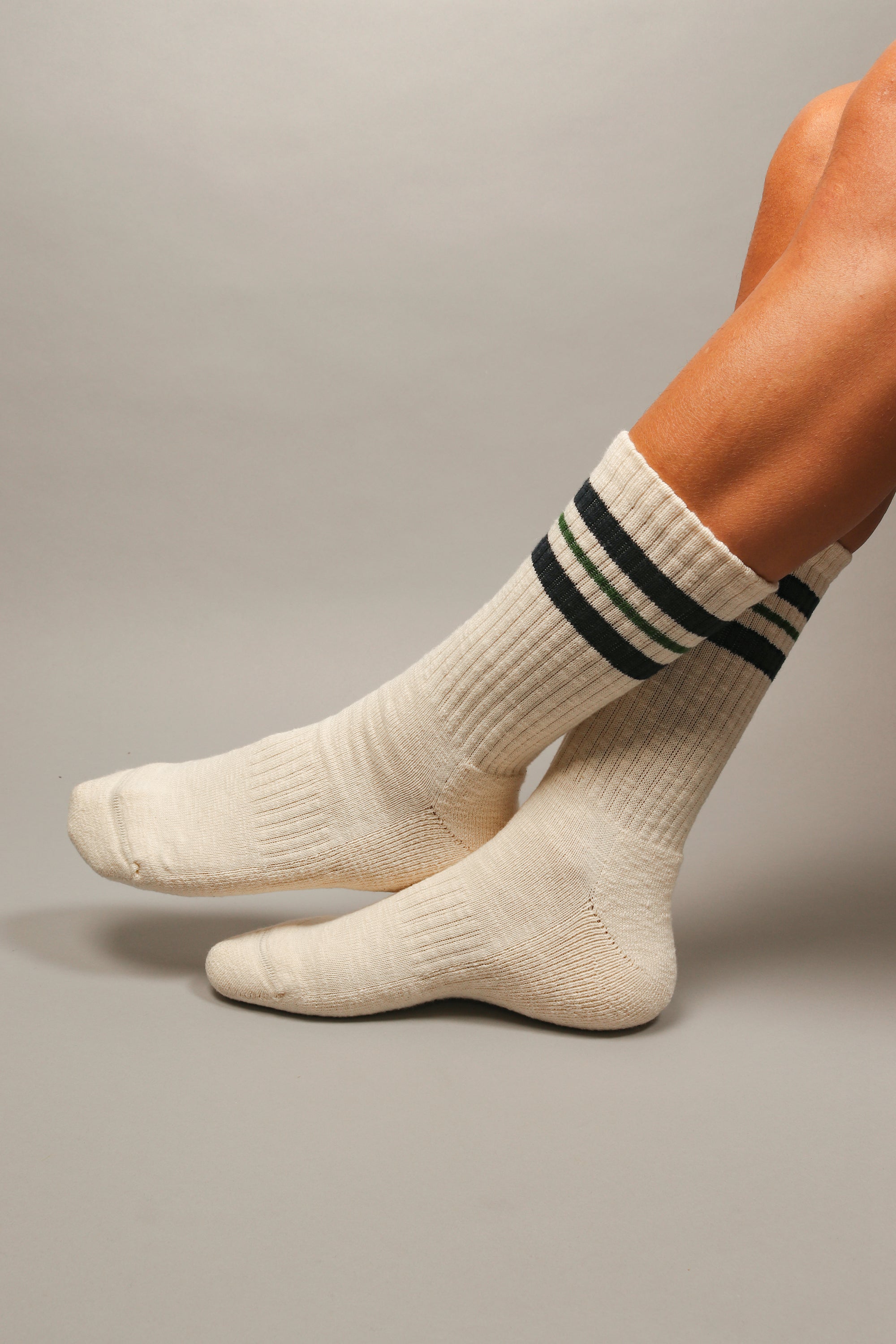 Chaussettes sport écrues