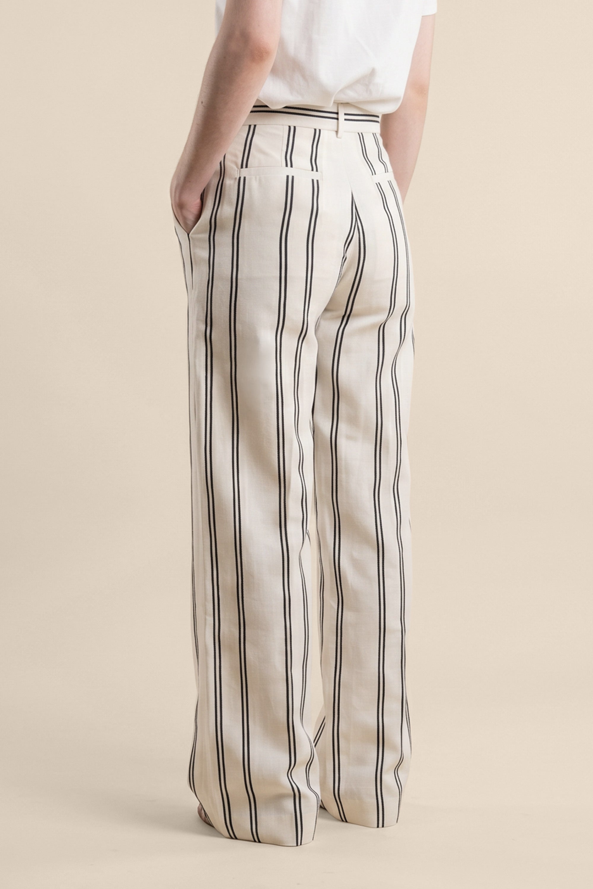 Brown wide-leg trousers