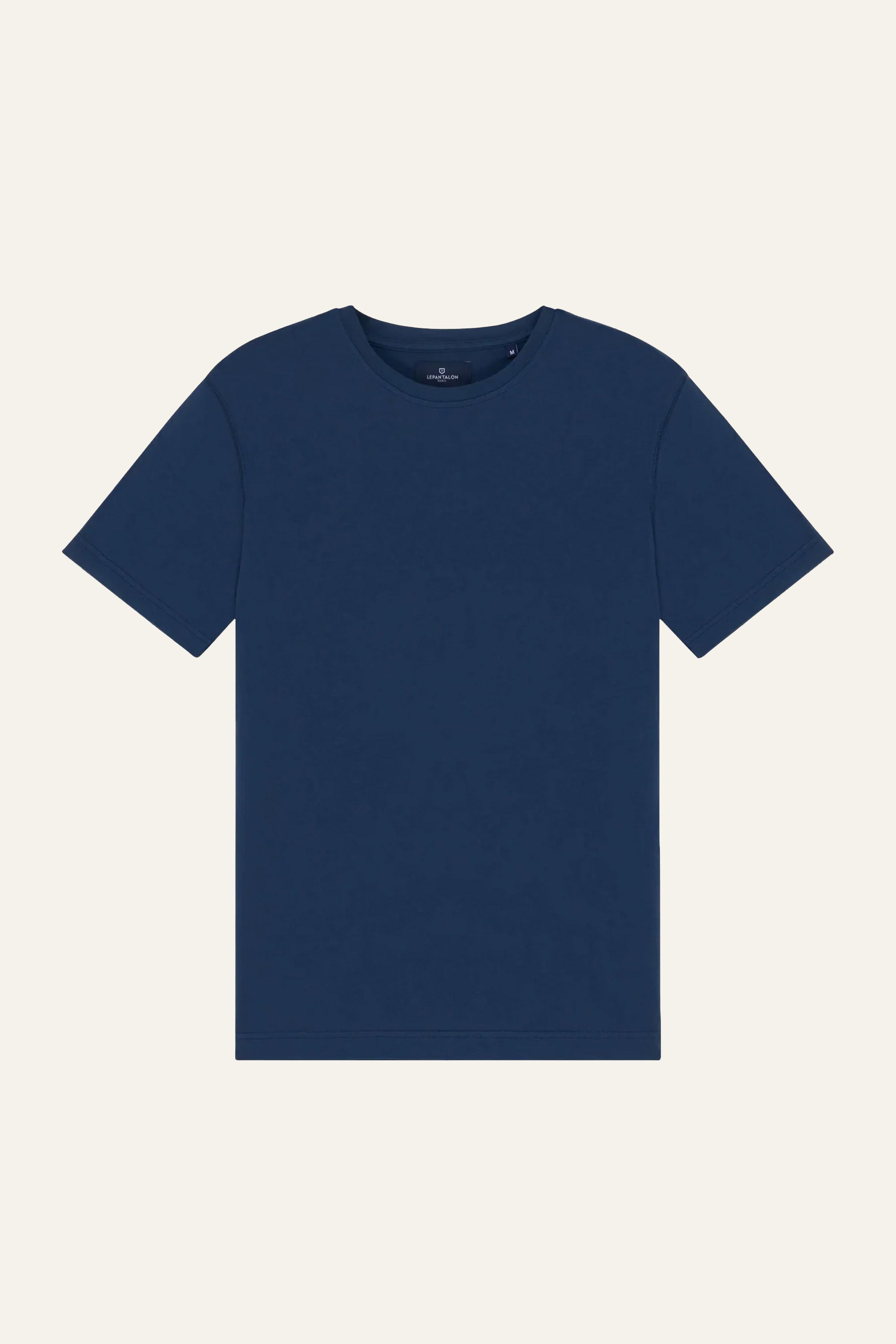 Tee-shirt coton-lin indigo