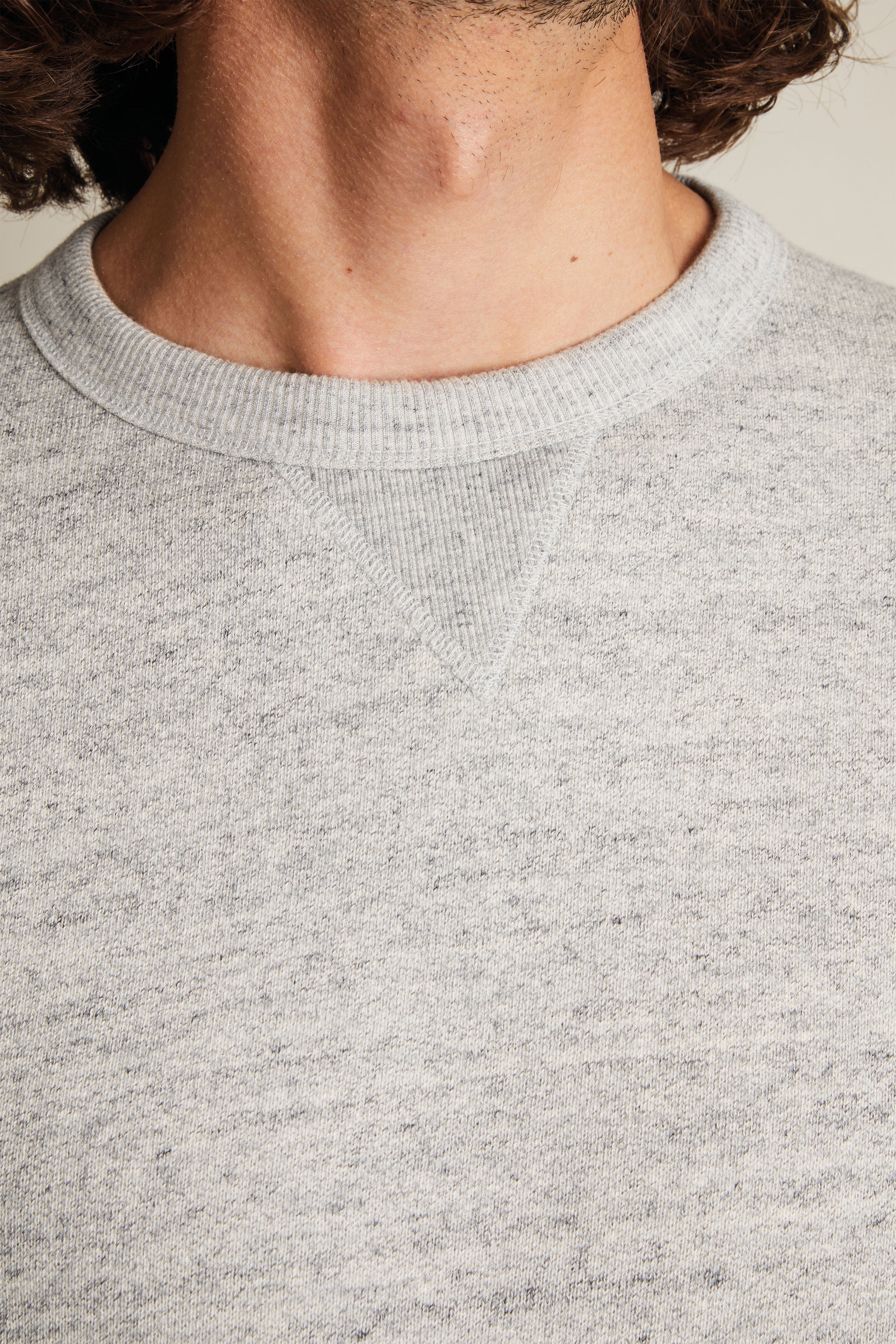 Sweat gris chiné