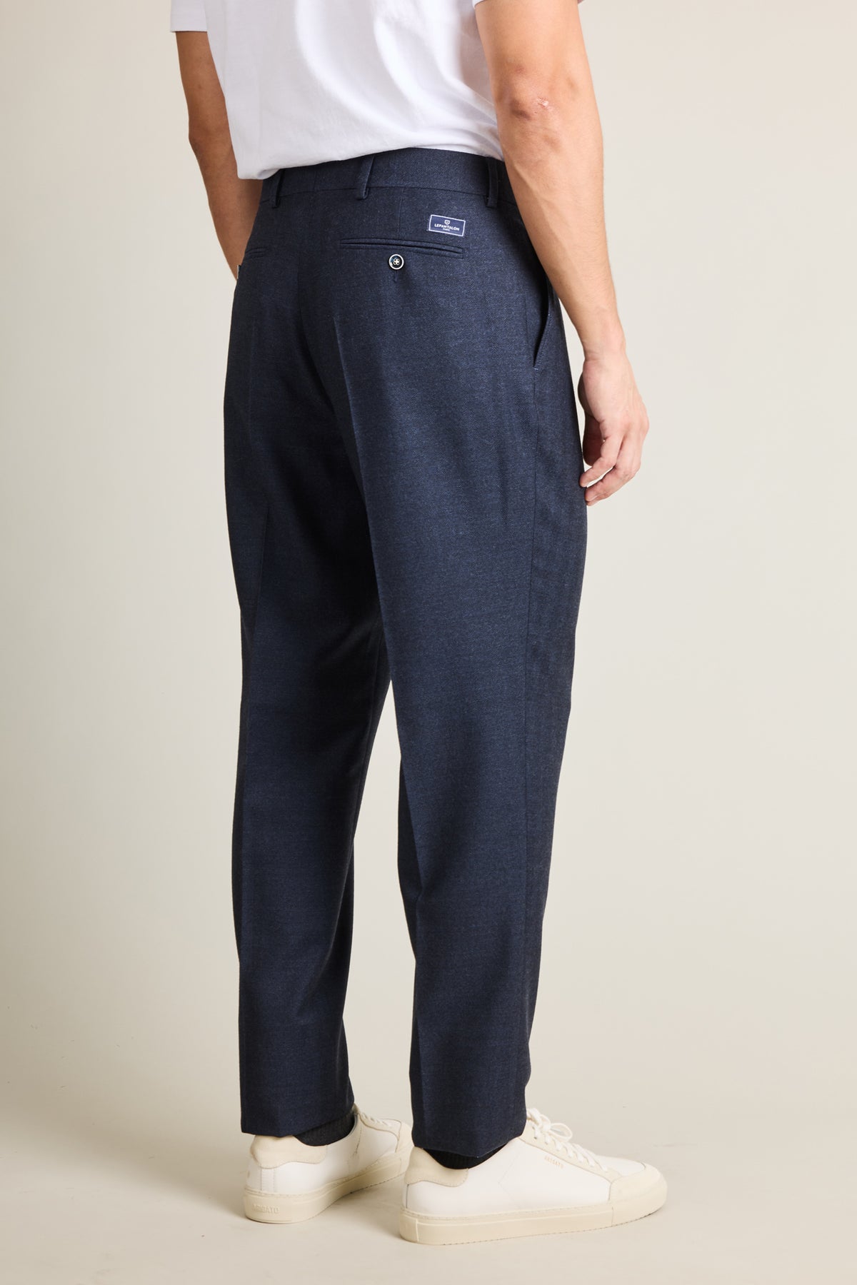 Pleated pants Navy blue