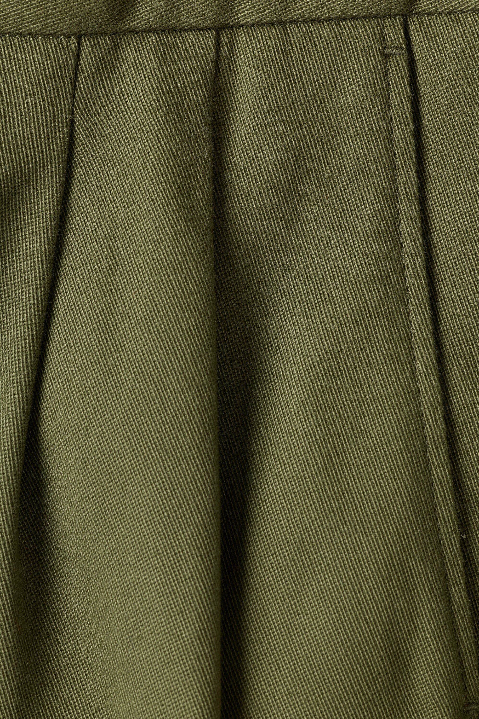 Chino double pinces kaki