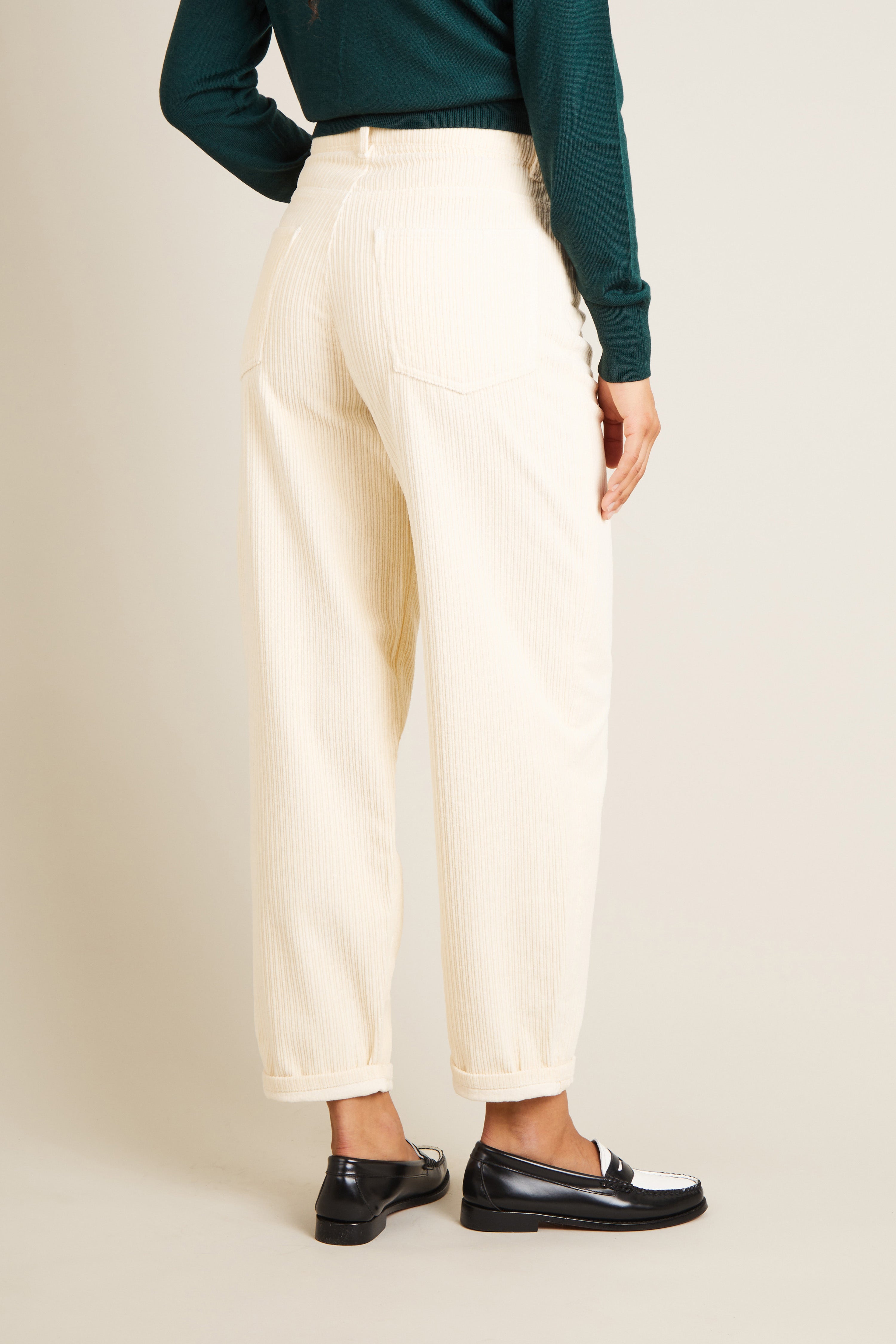 Pantalon velours balloon