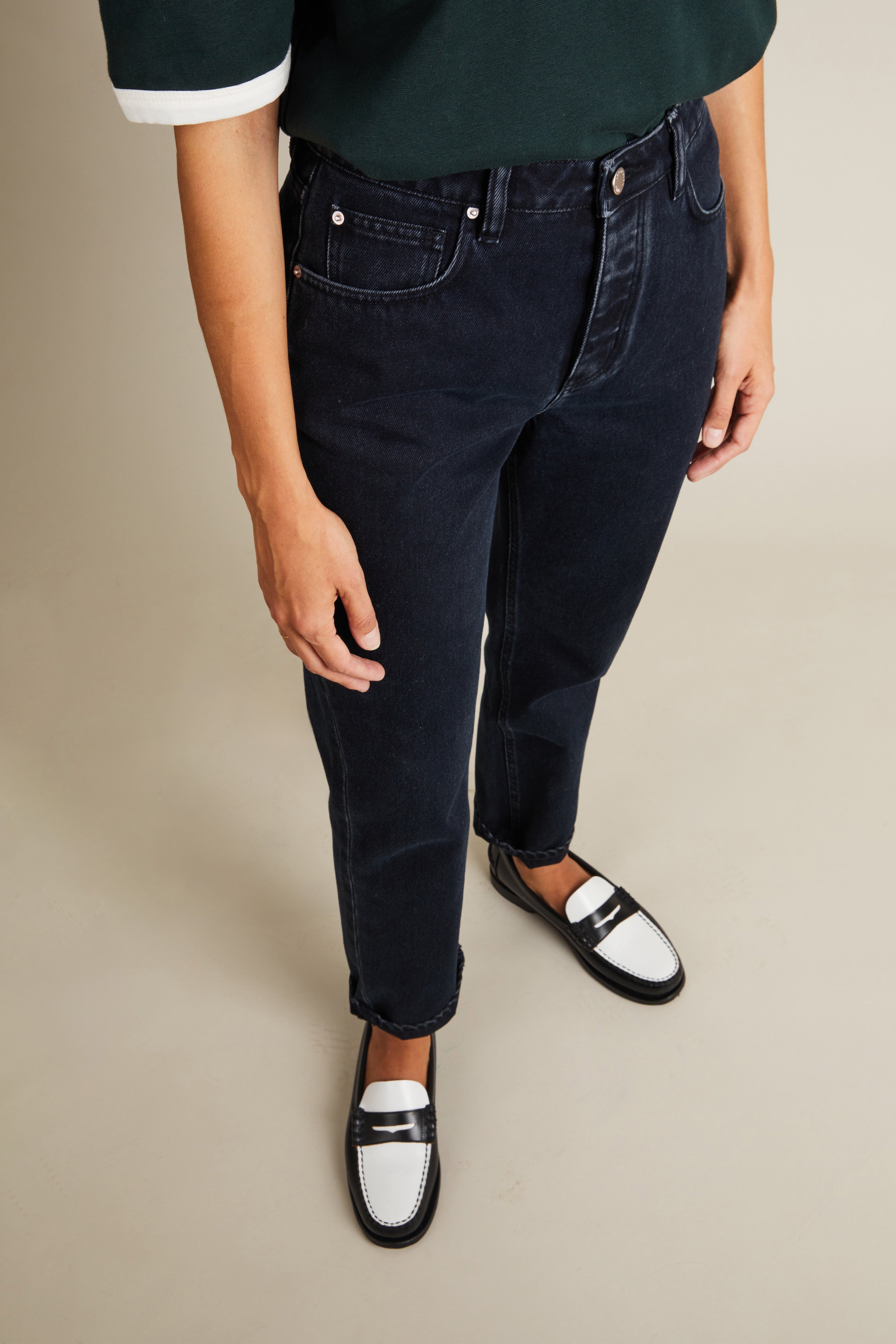 Black Straight Jeans
