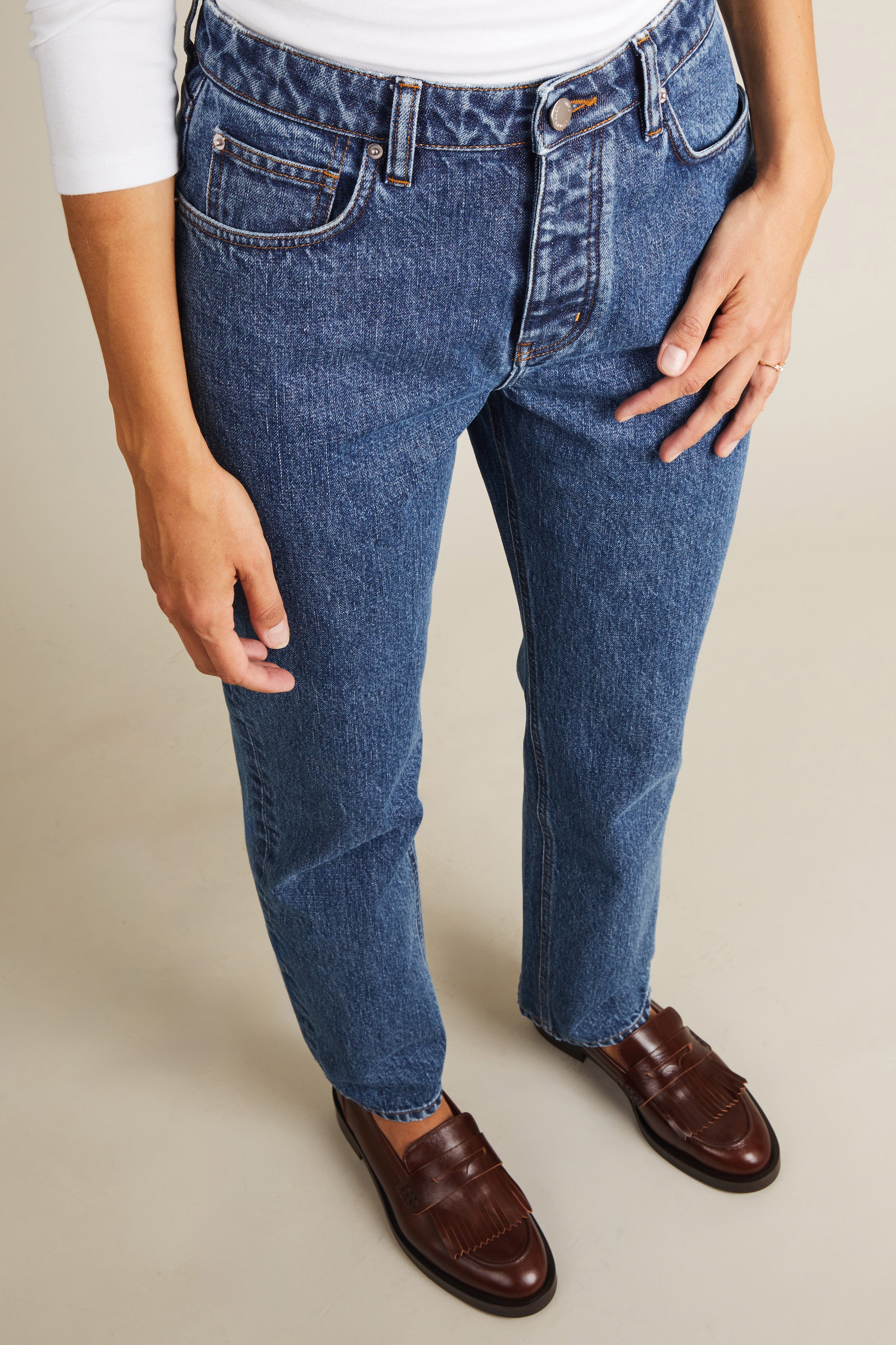 Blue Straight Jeans