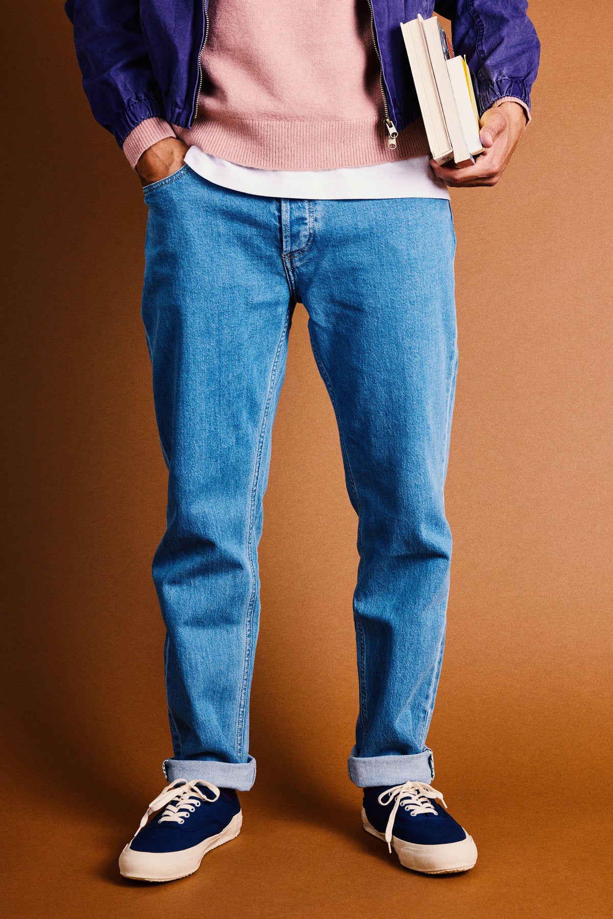 Classic medium blue jeans