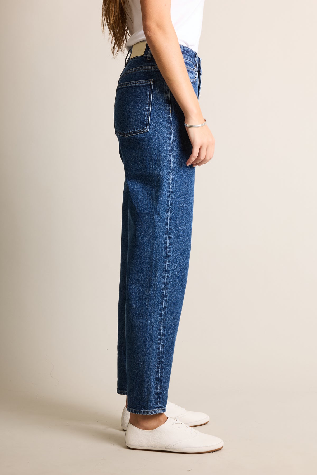 Stone blue mom jeans