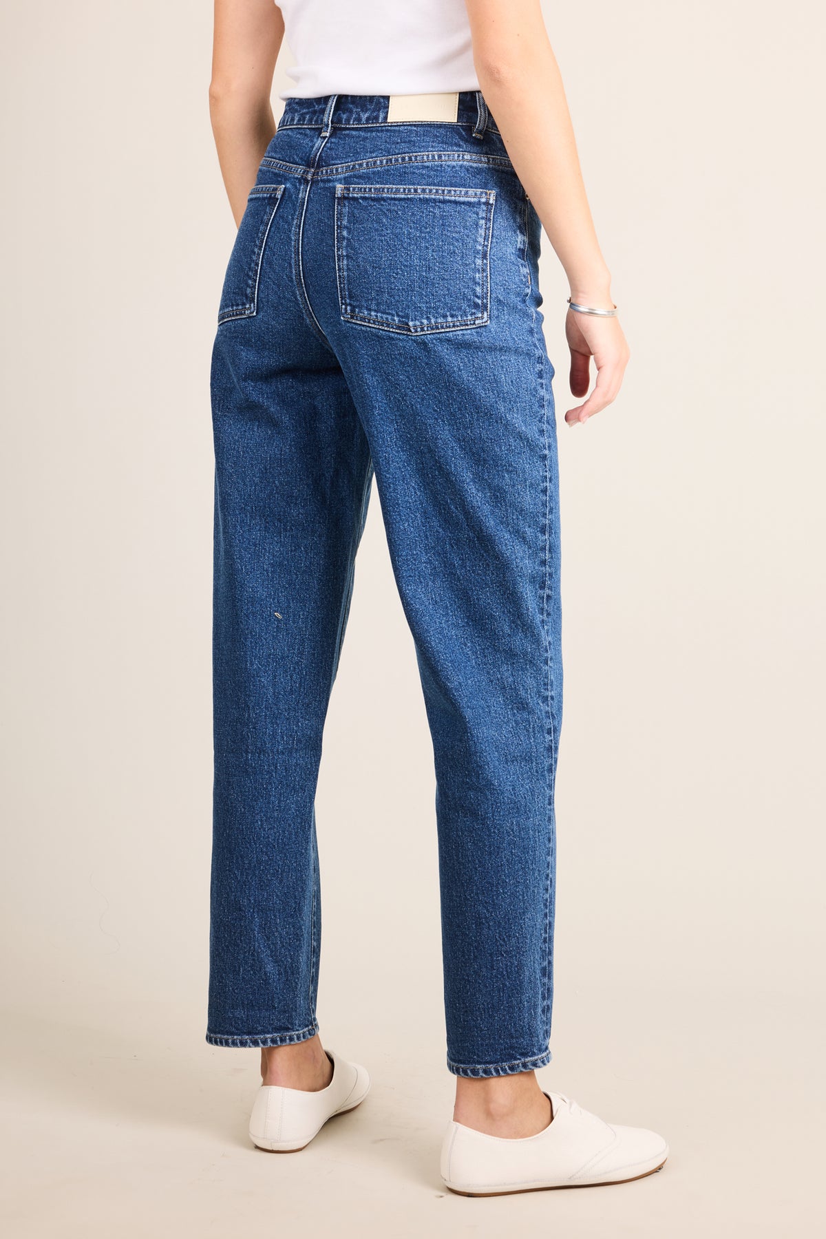 Stone blue mom jeans