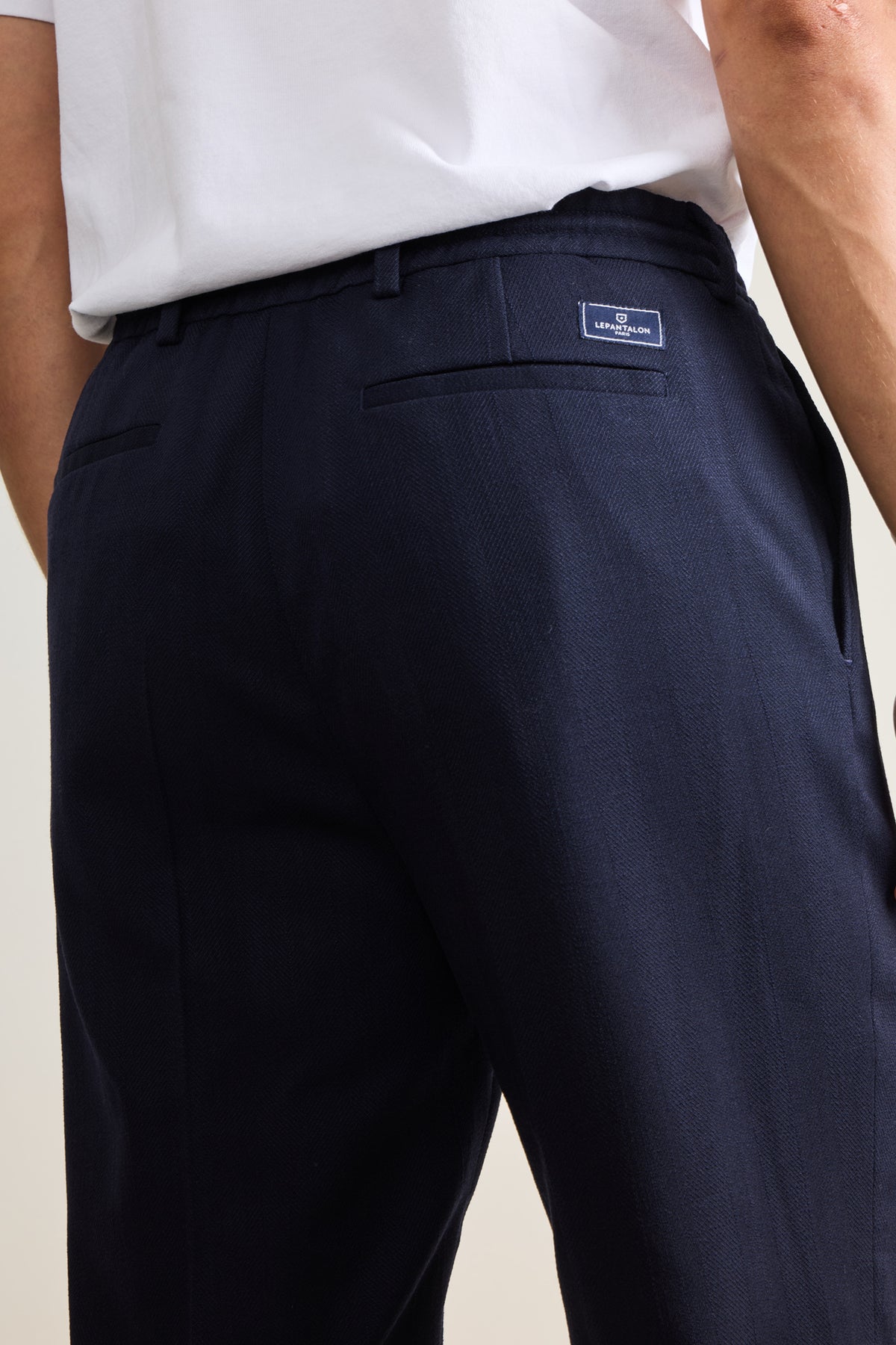Chevron joggers Navy blue