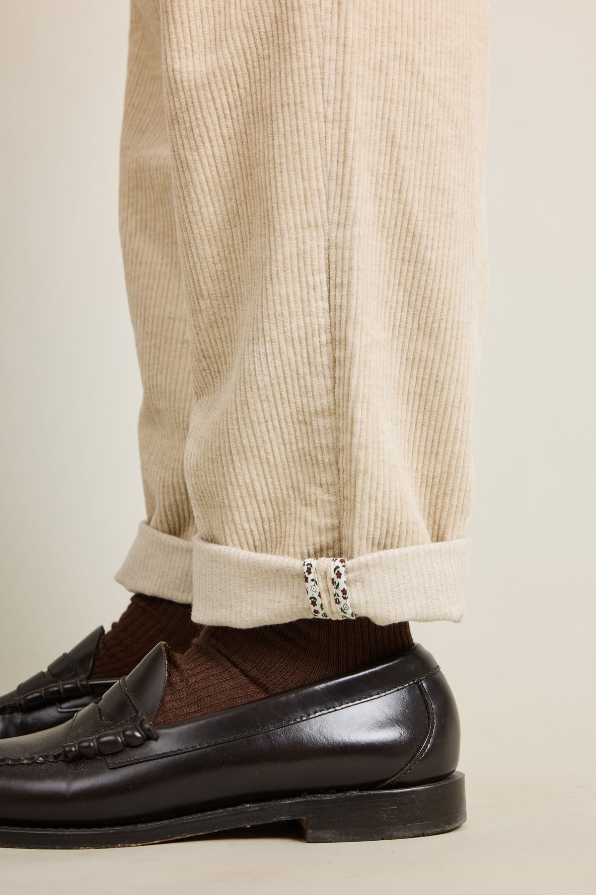 Easy natural velvet joggers