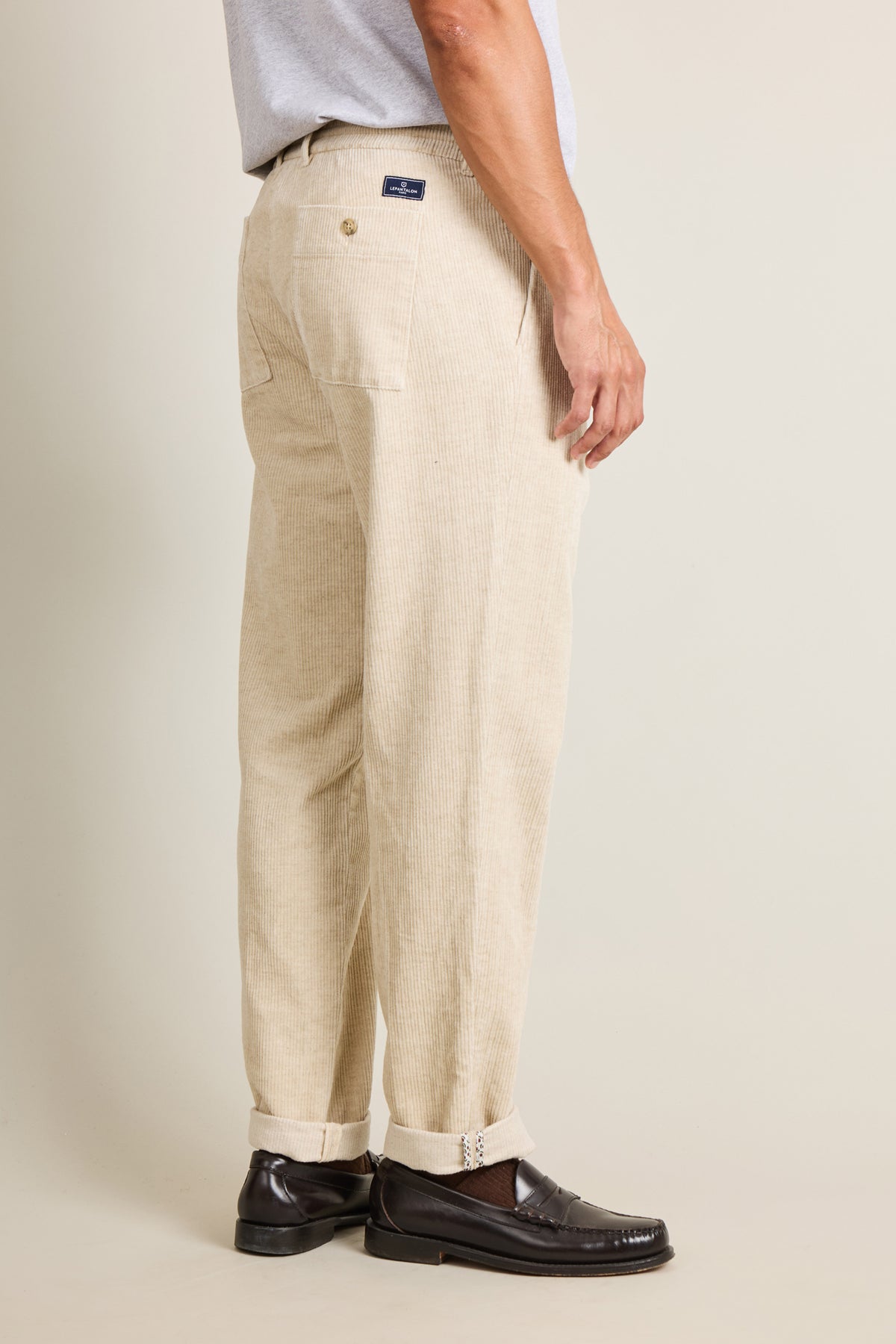 Easy natural velvet joggers