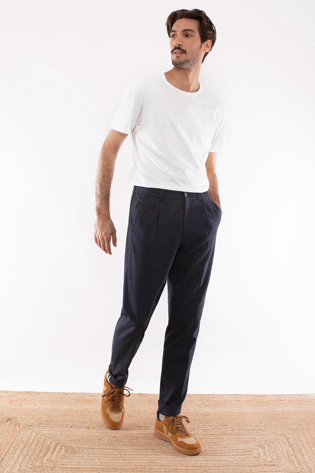 Pantalon Chaud Bleu Marine