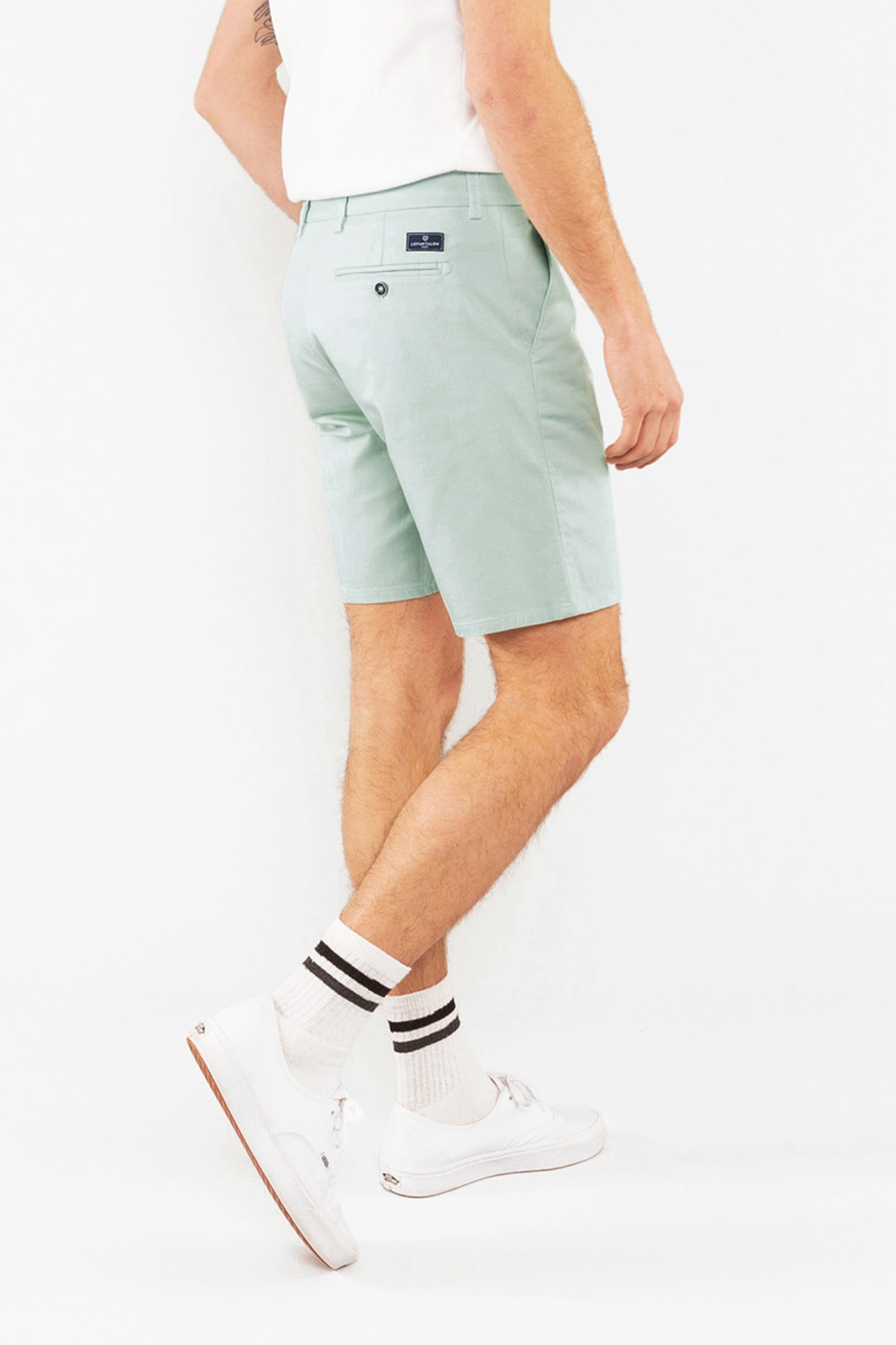 Pastel green bermuda shorts
