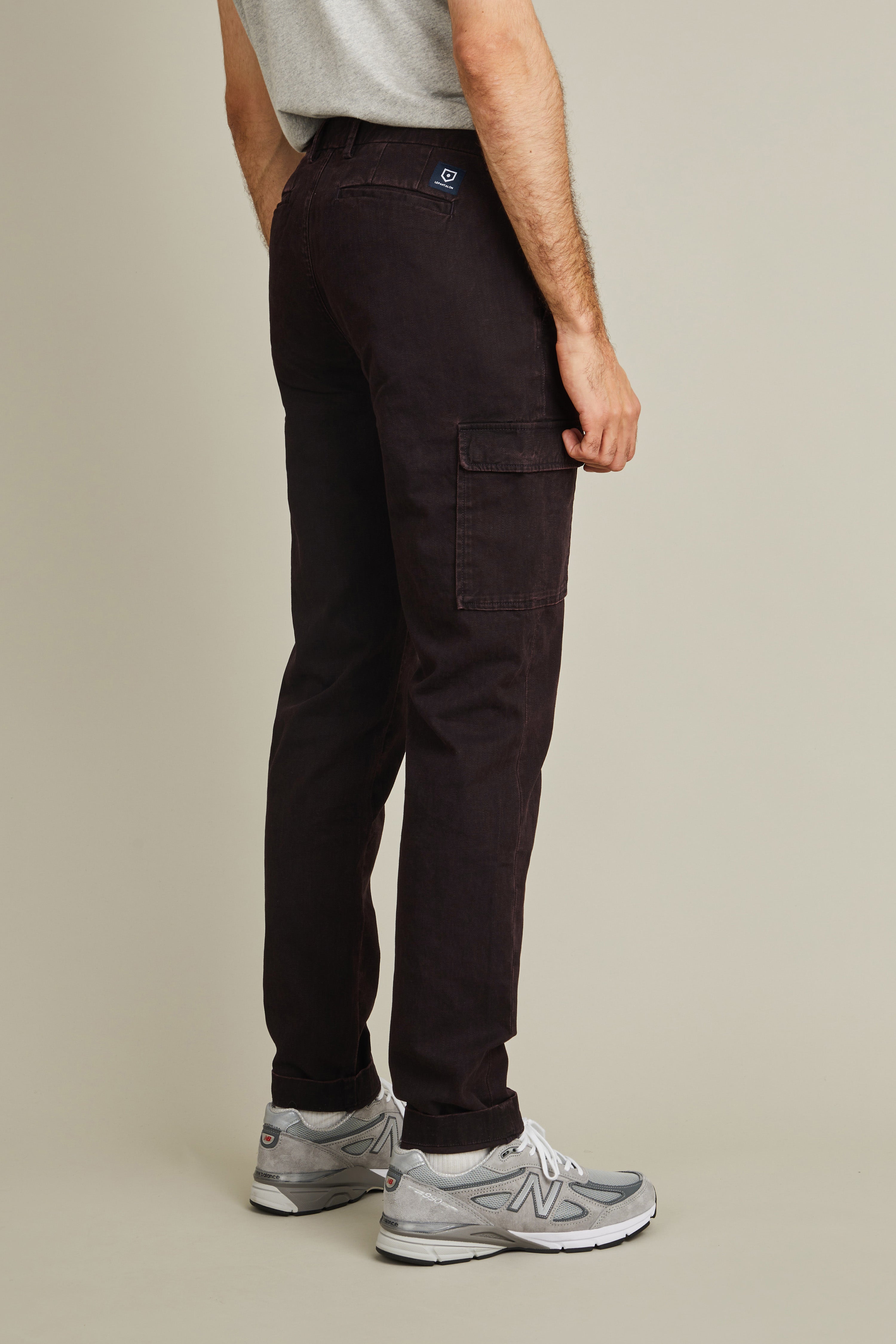 Pantalon cargo bordeaux