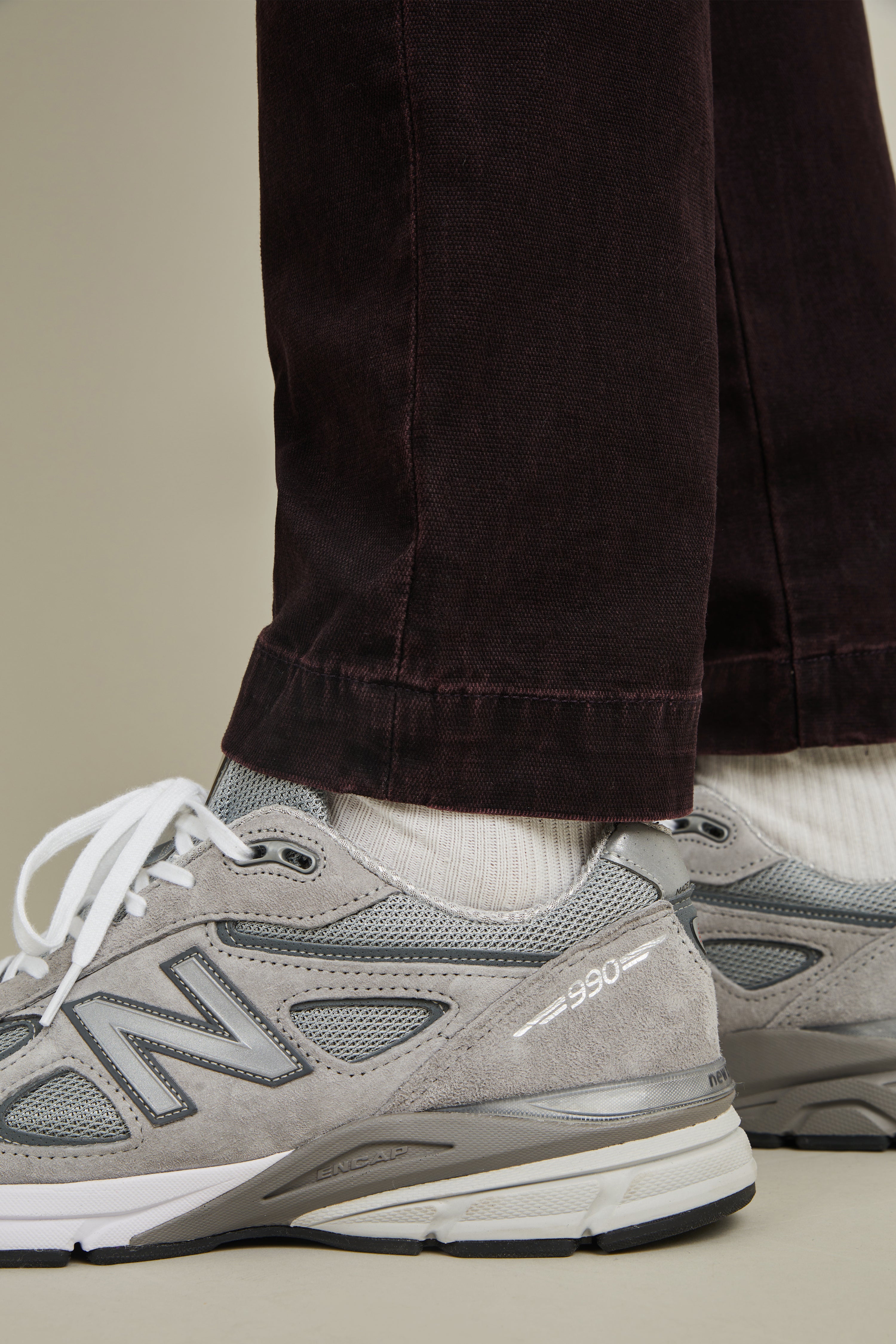 Pantalon cargo bordeaux