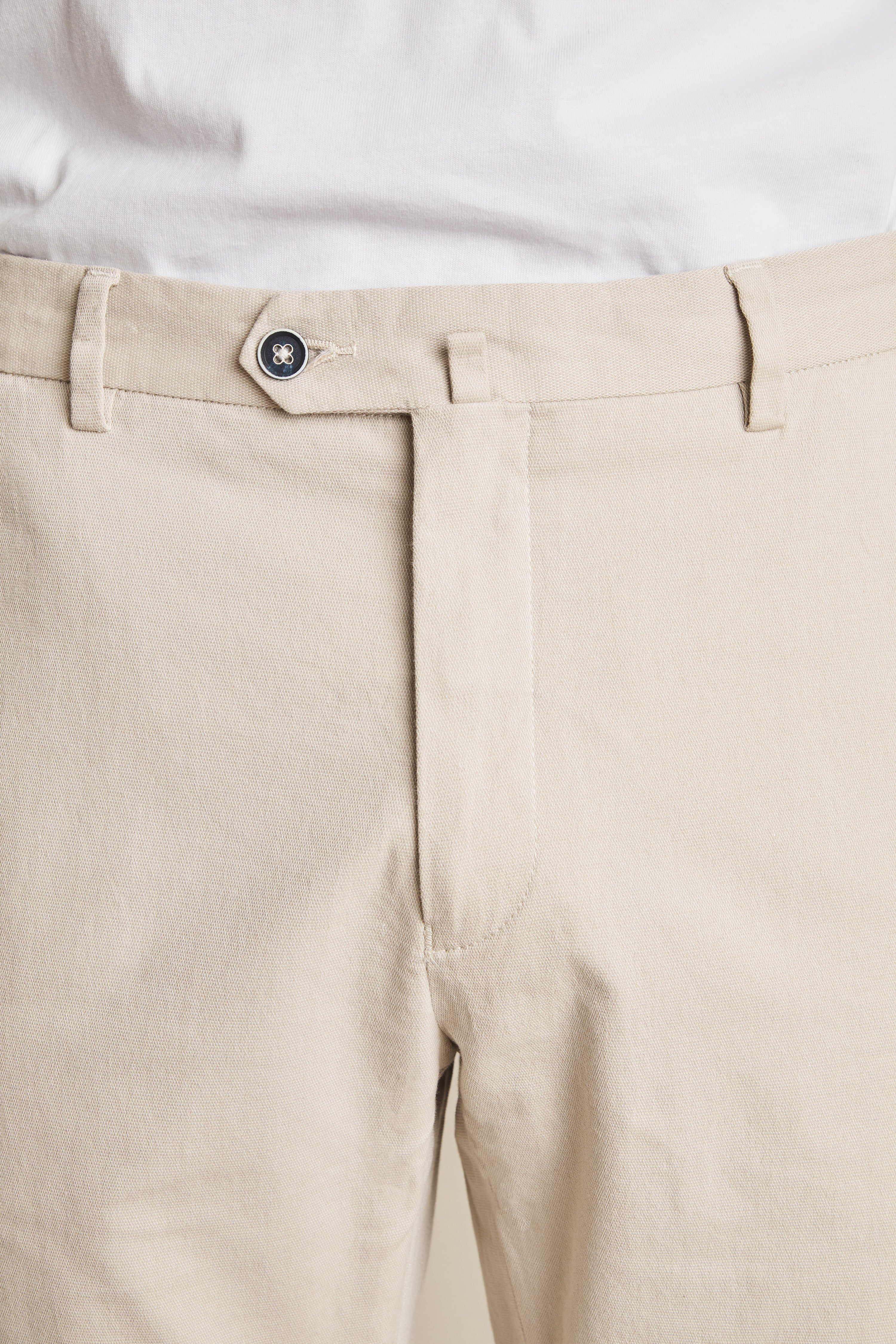 Beige airy chinos