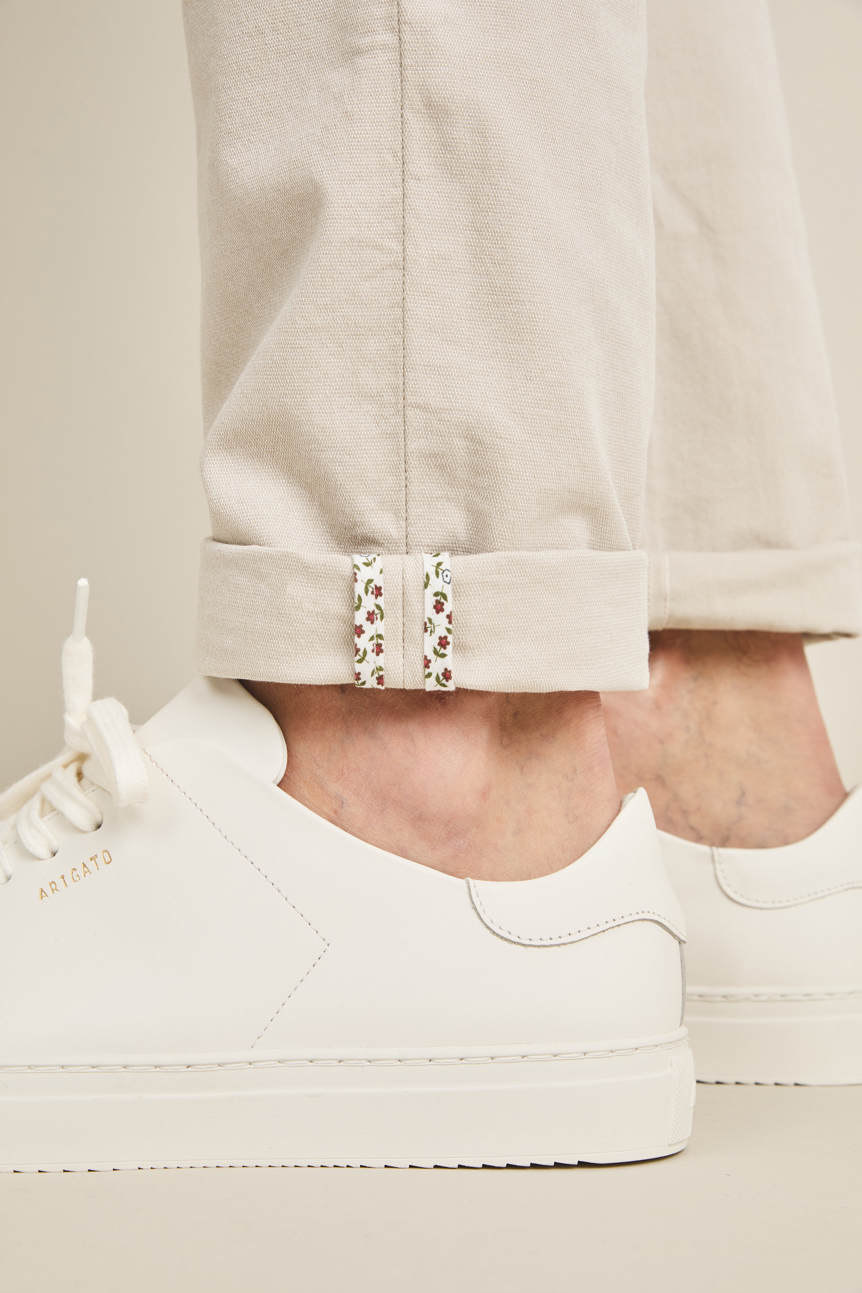 Beige airy chinos