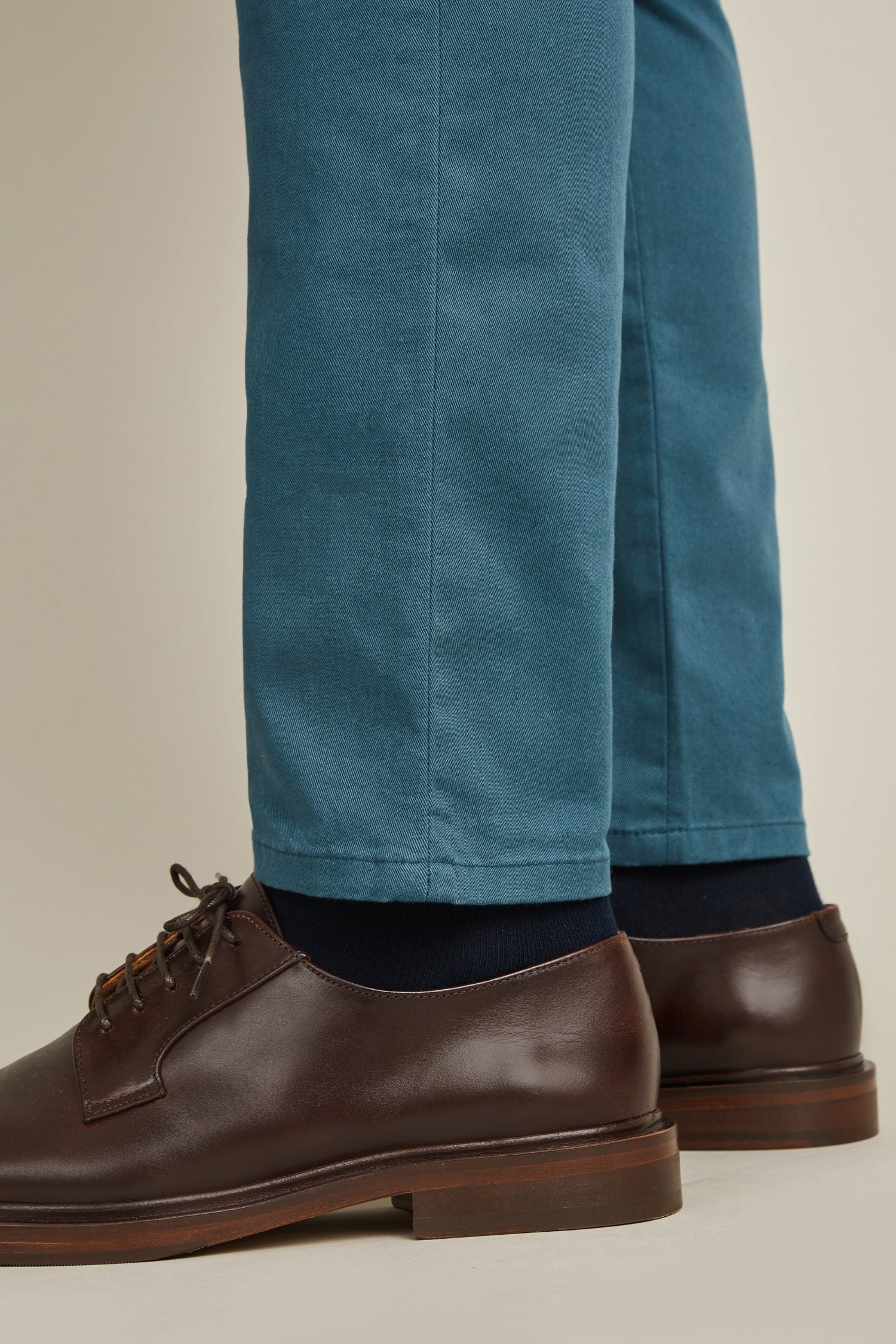 Peacock blue chinos
