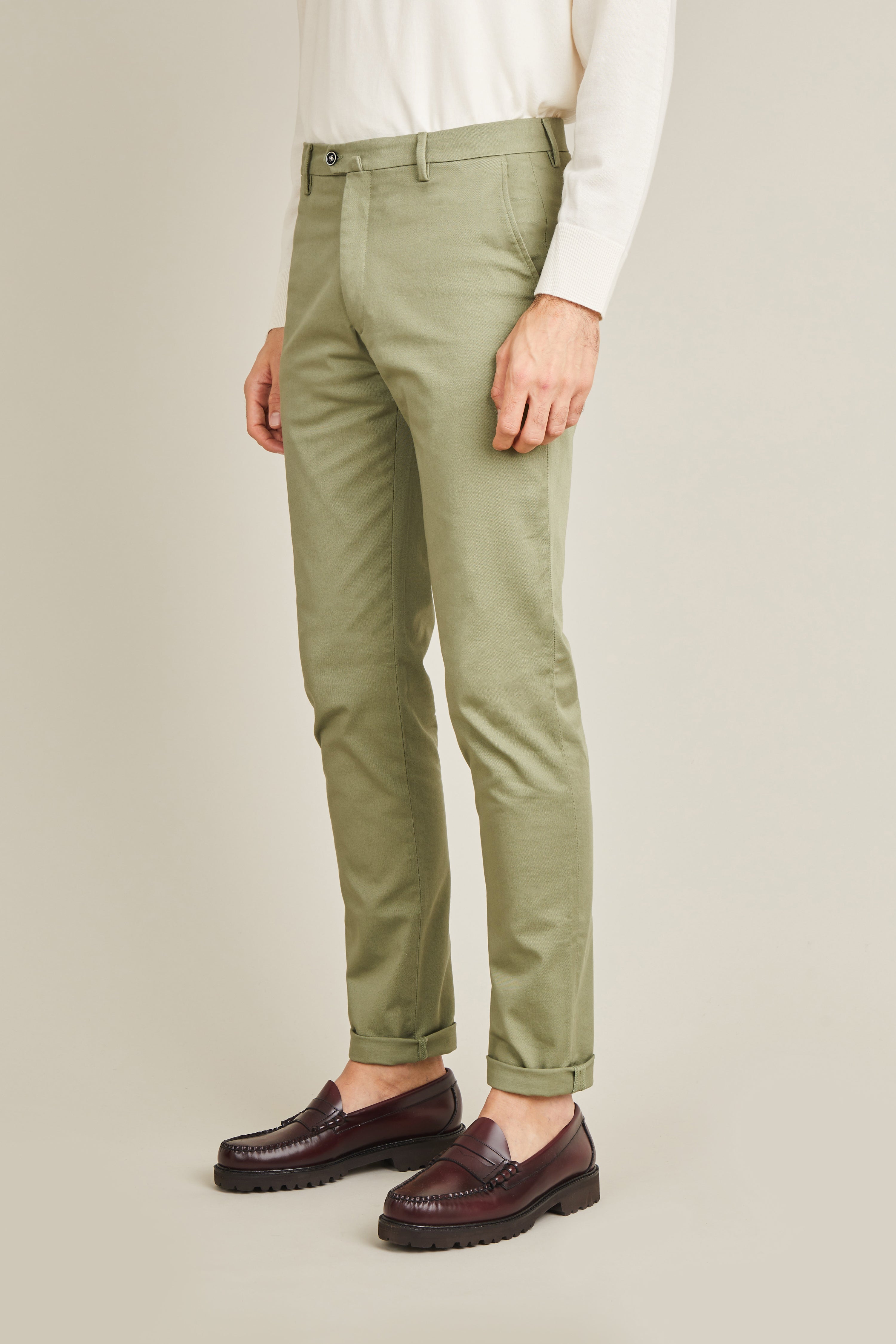 Olive chinos