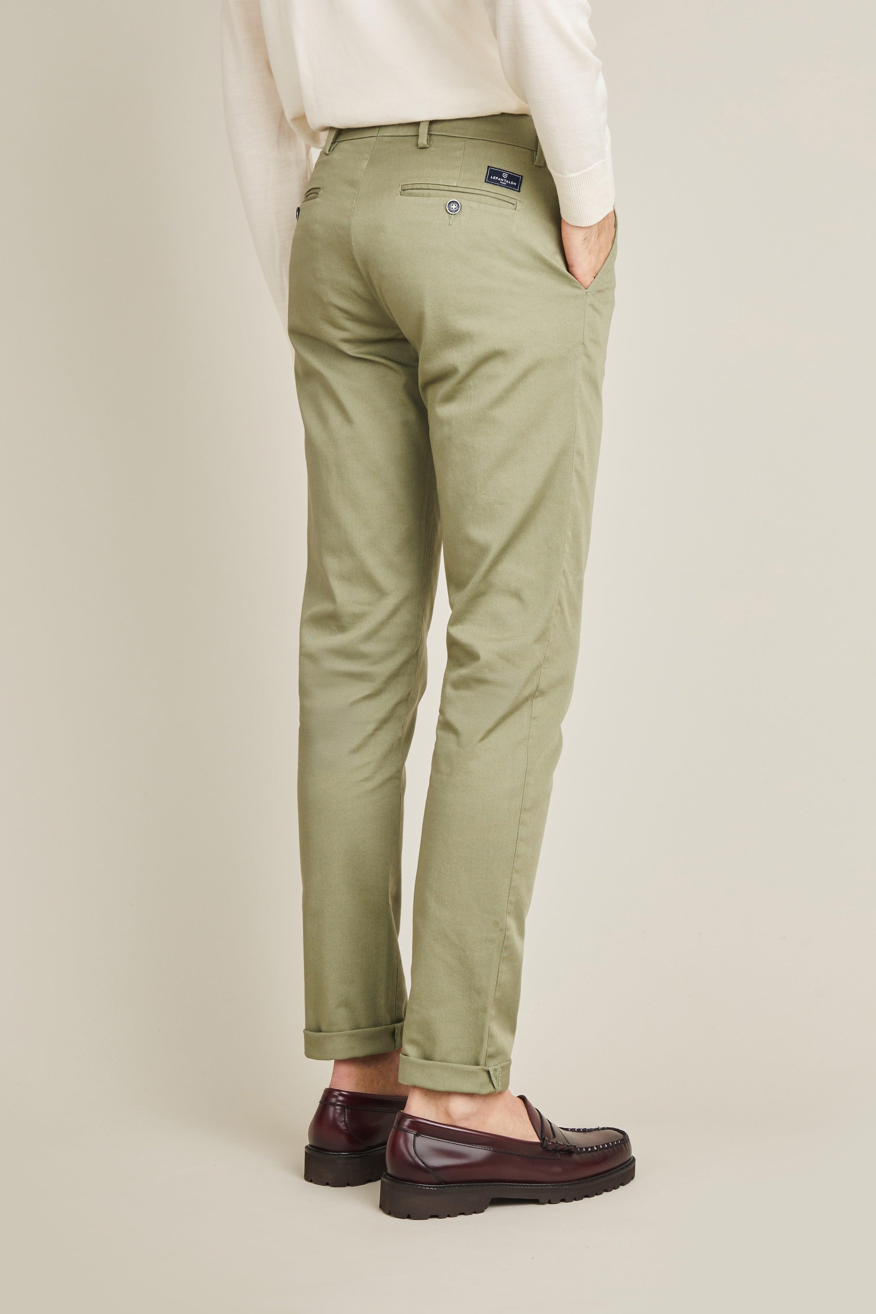 Olive chinos