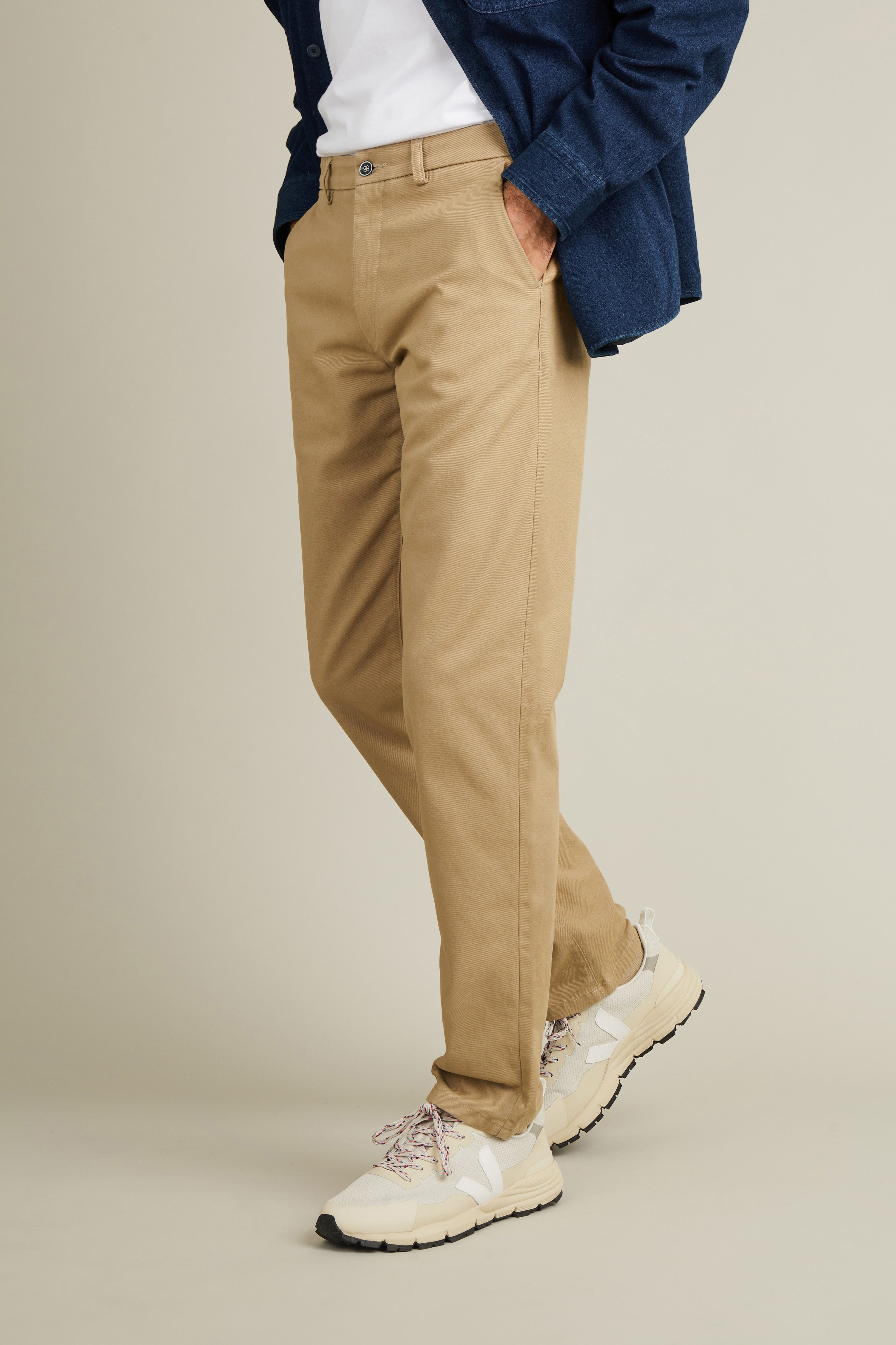 Chino droit beige