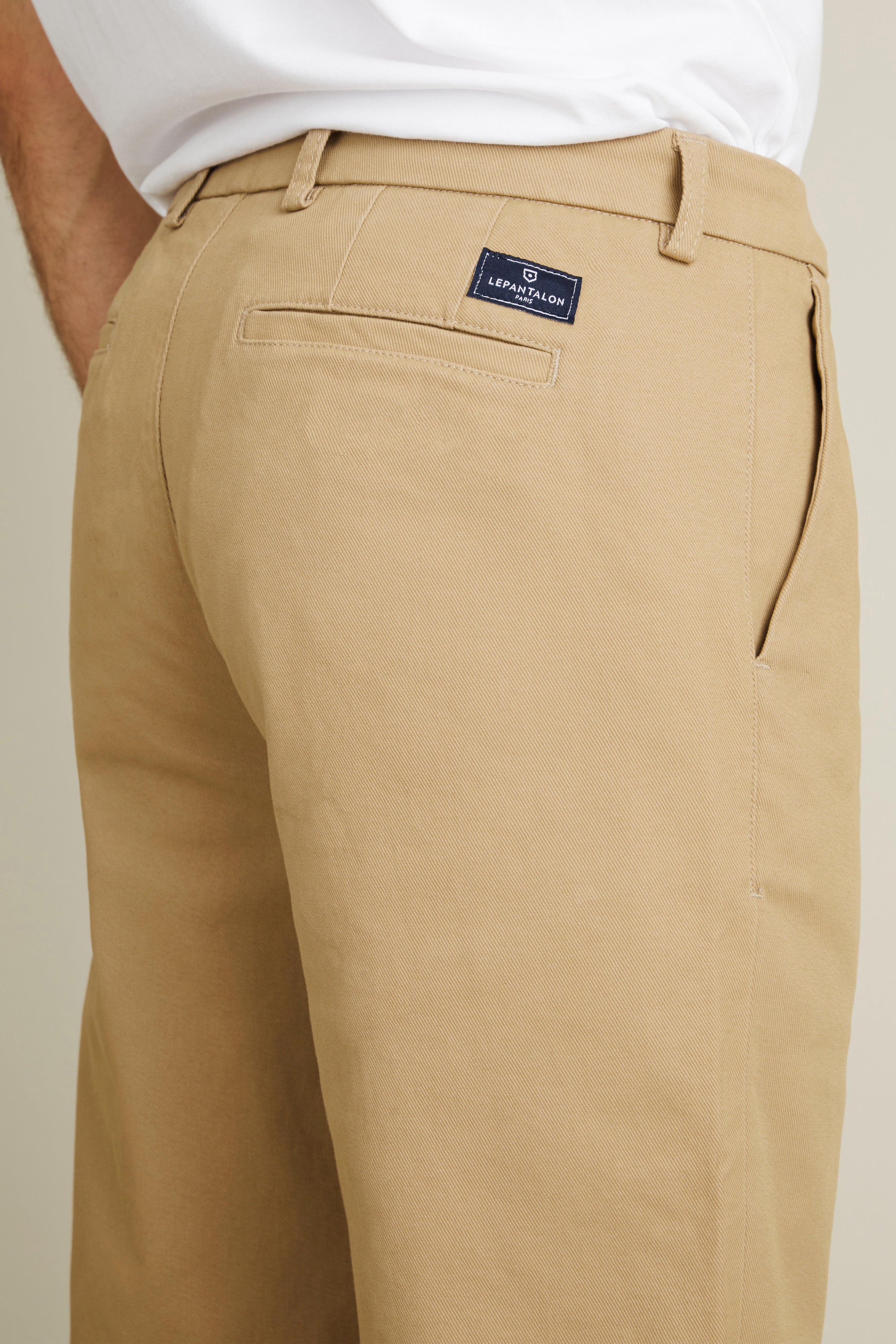 Chino droit beige