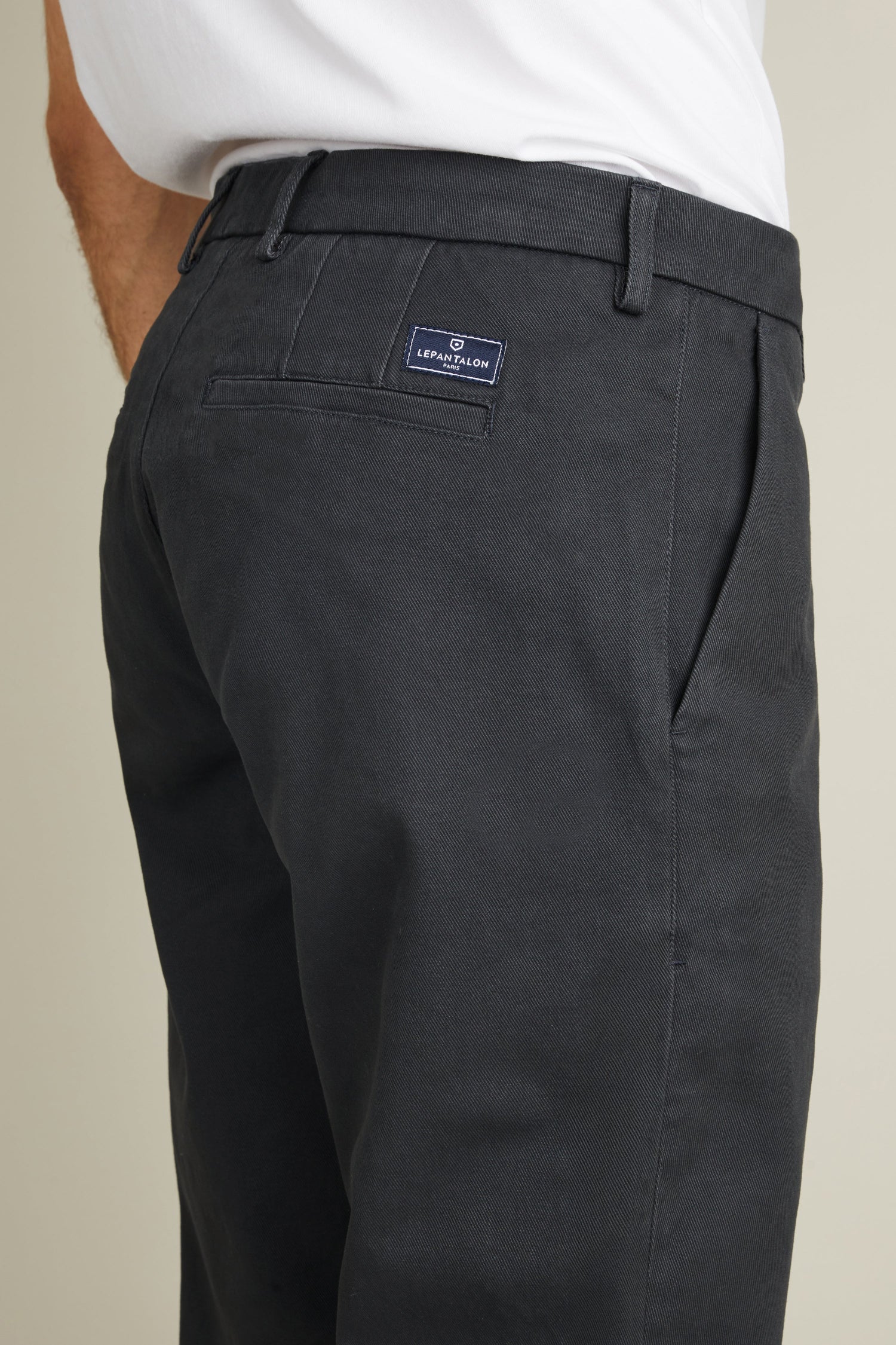 Chino droit gris anthracite