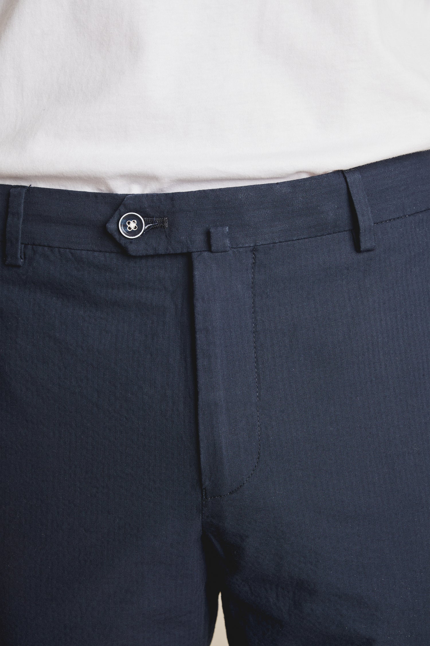 Chino seersucker bleu marine