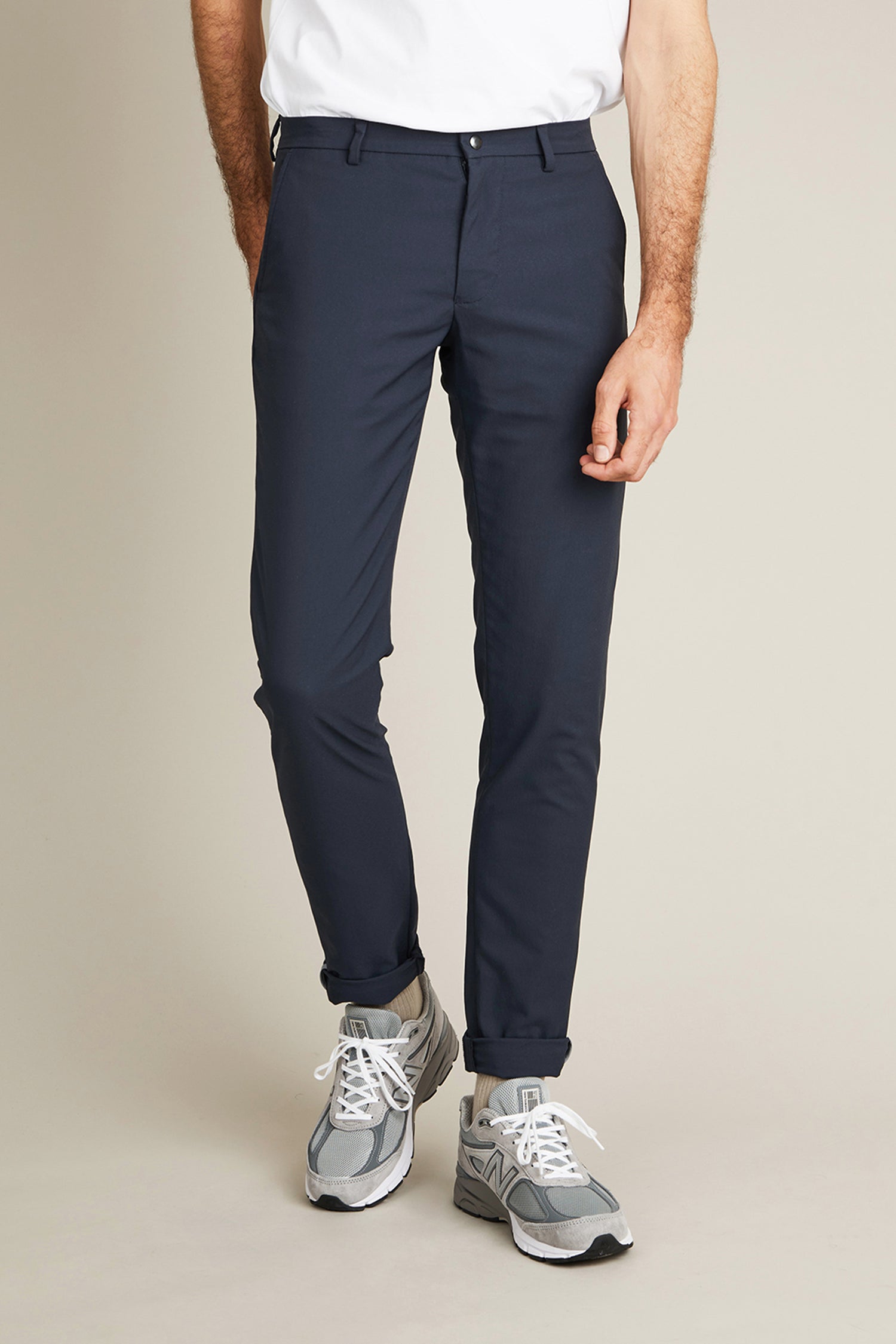 Chino technique bleu marine