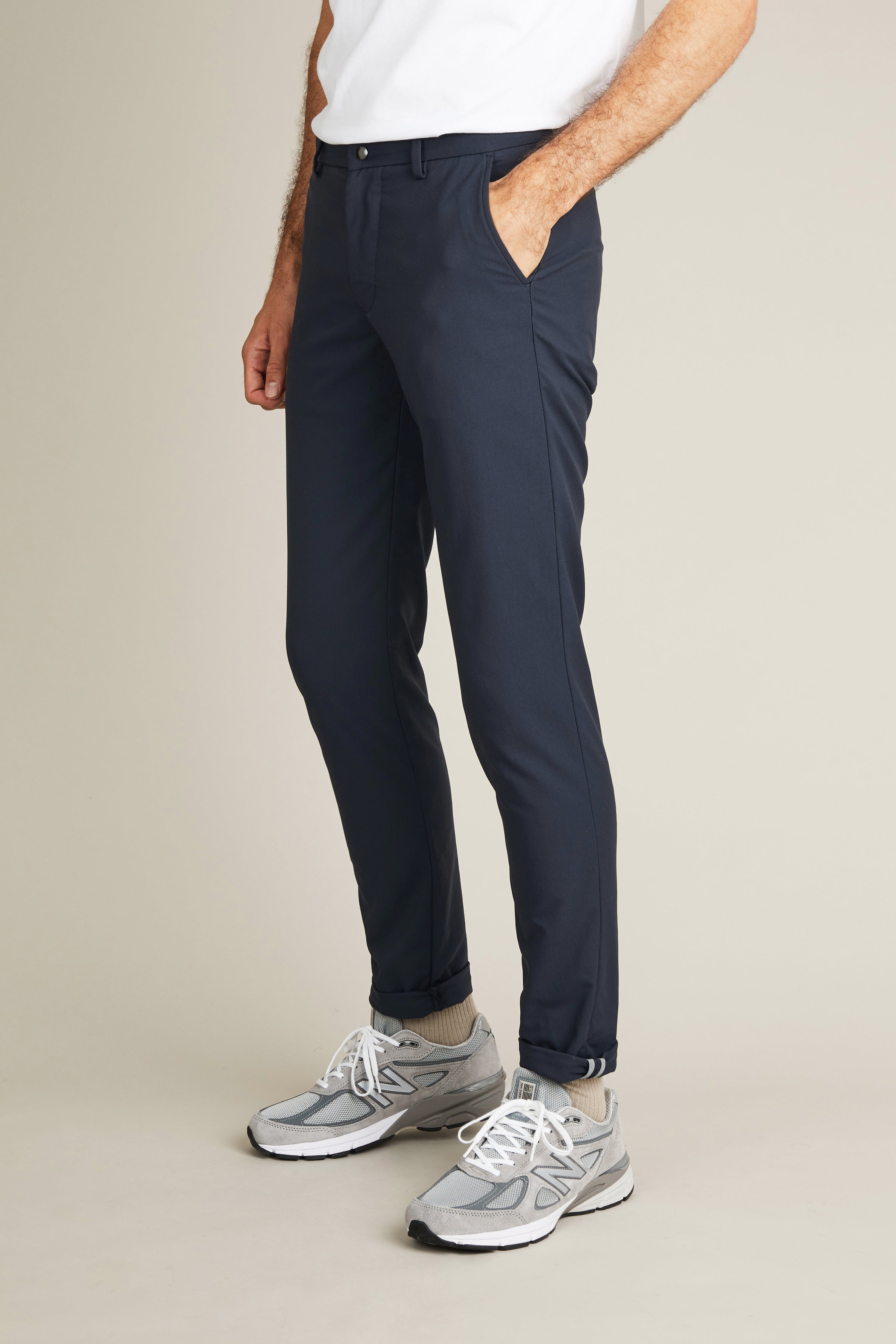 Navy blue active chinos