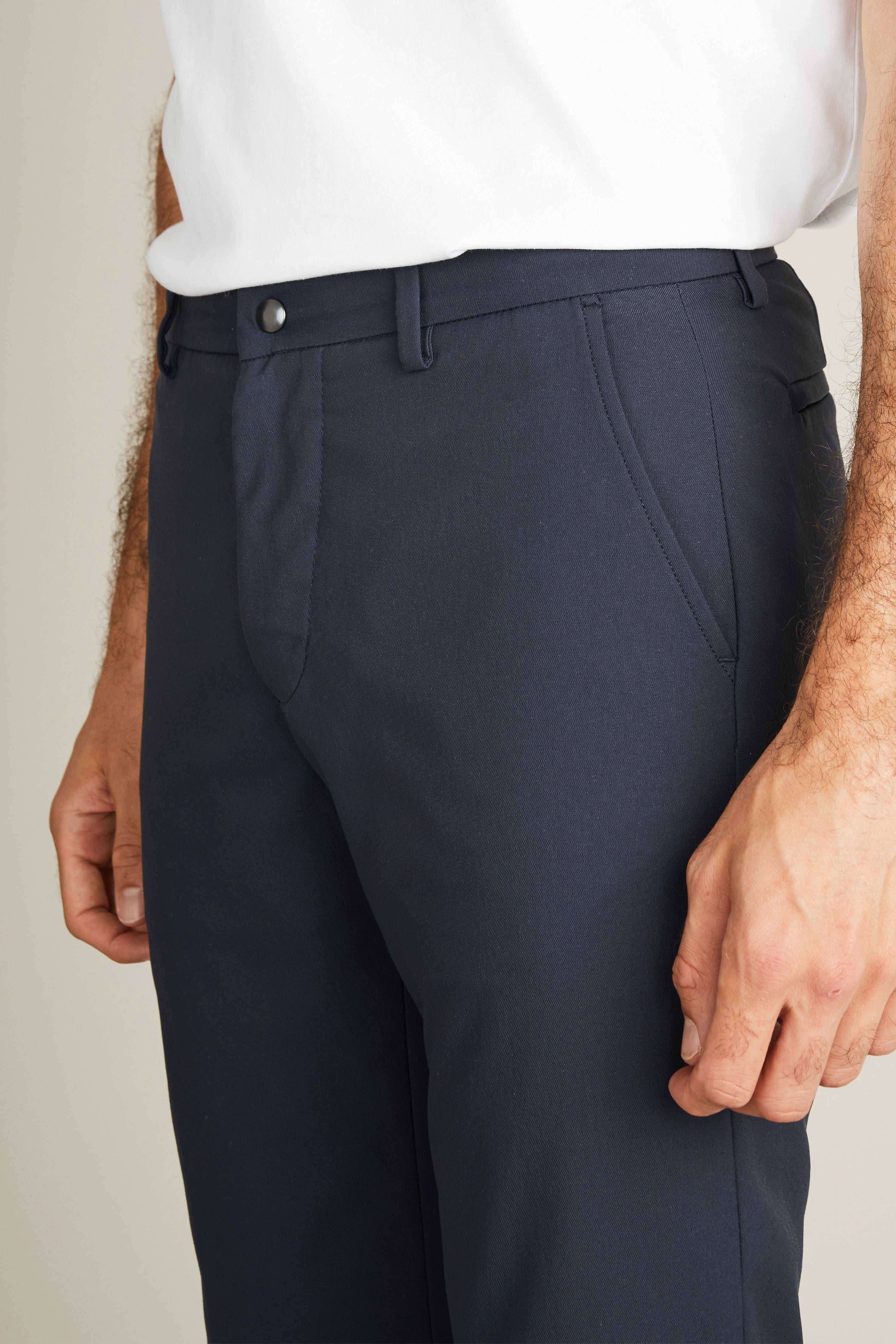 Navy blue active chinos