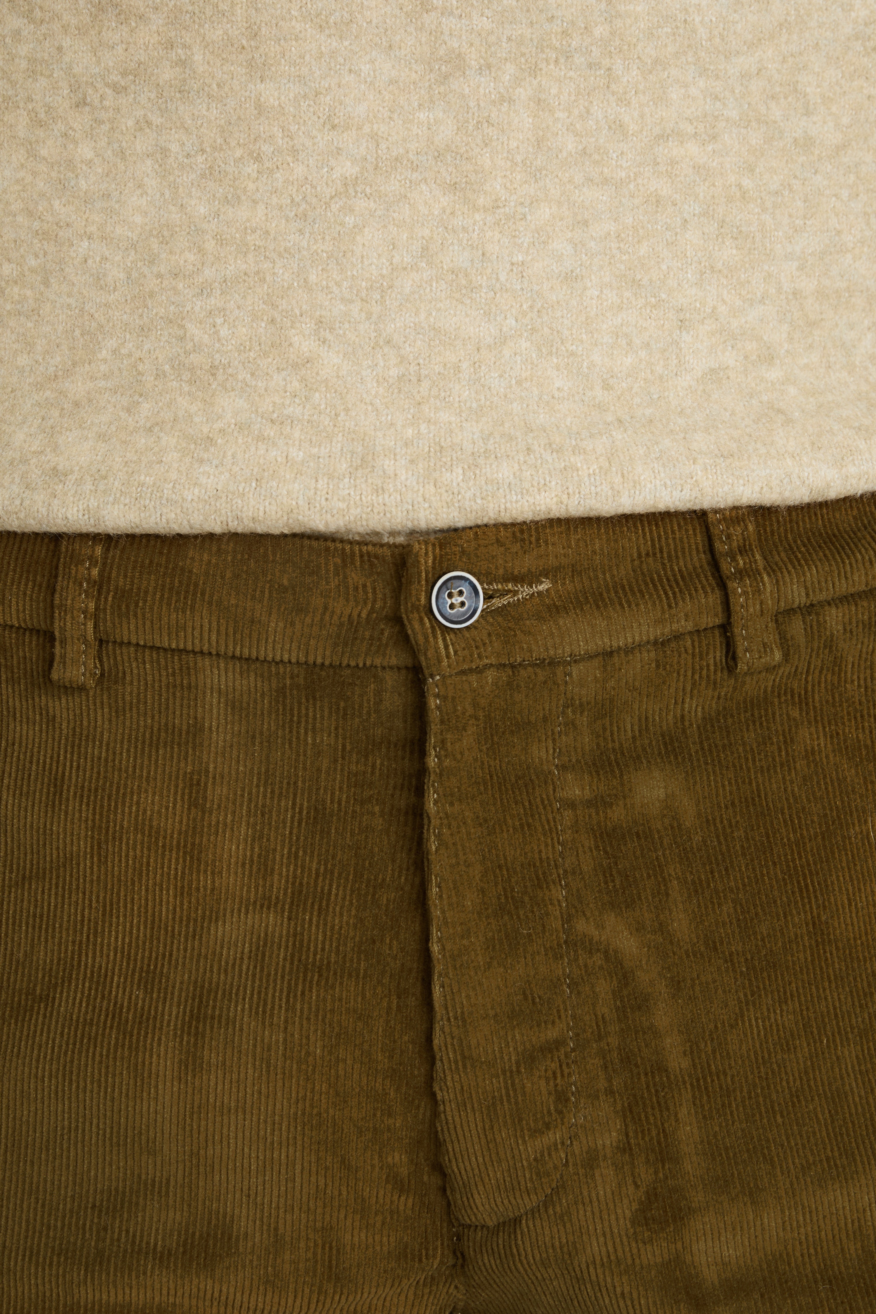 Chino velours bronze