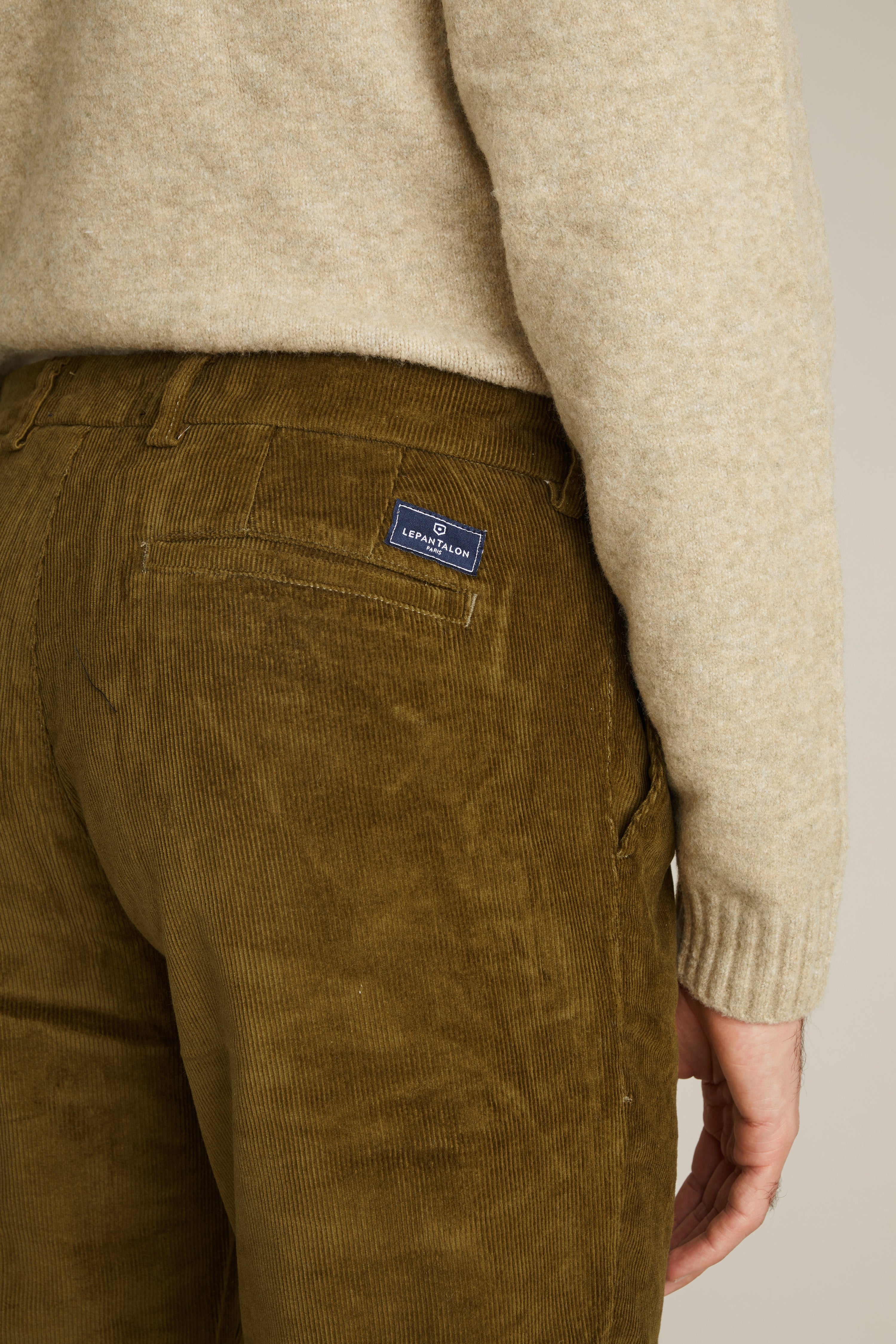 Chino velours bronze