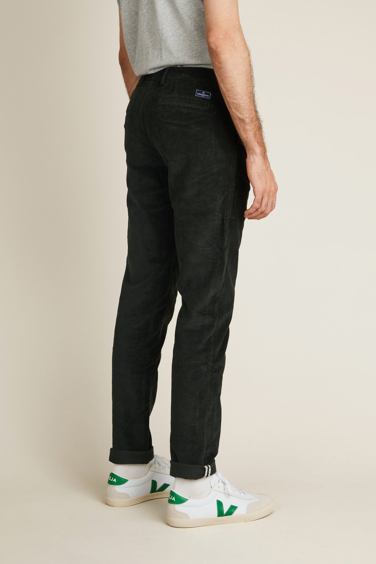 Fir green corduroy chinos