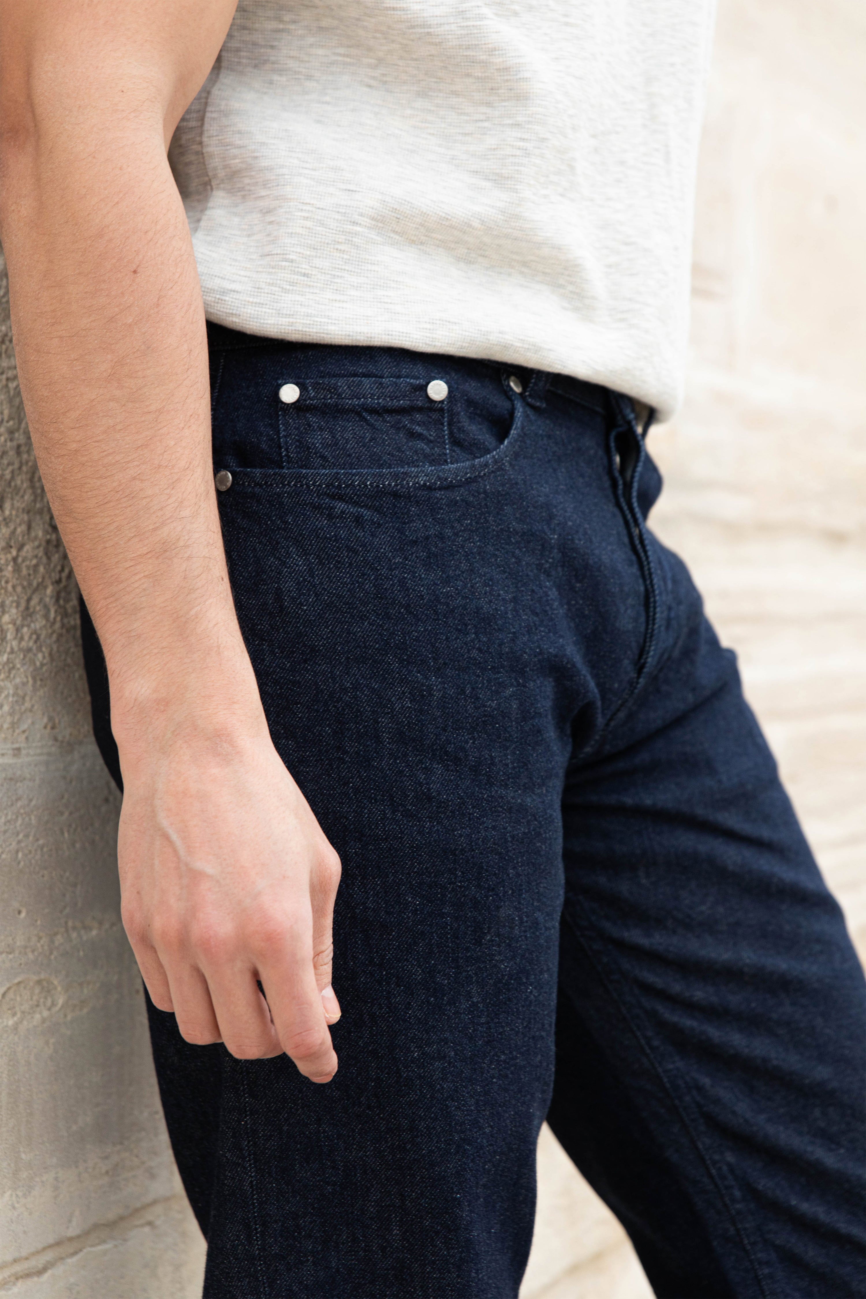 Jean classique bleu brut