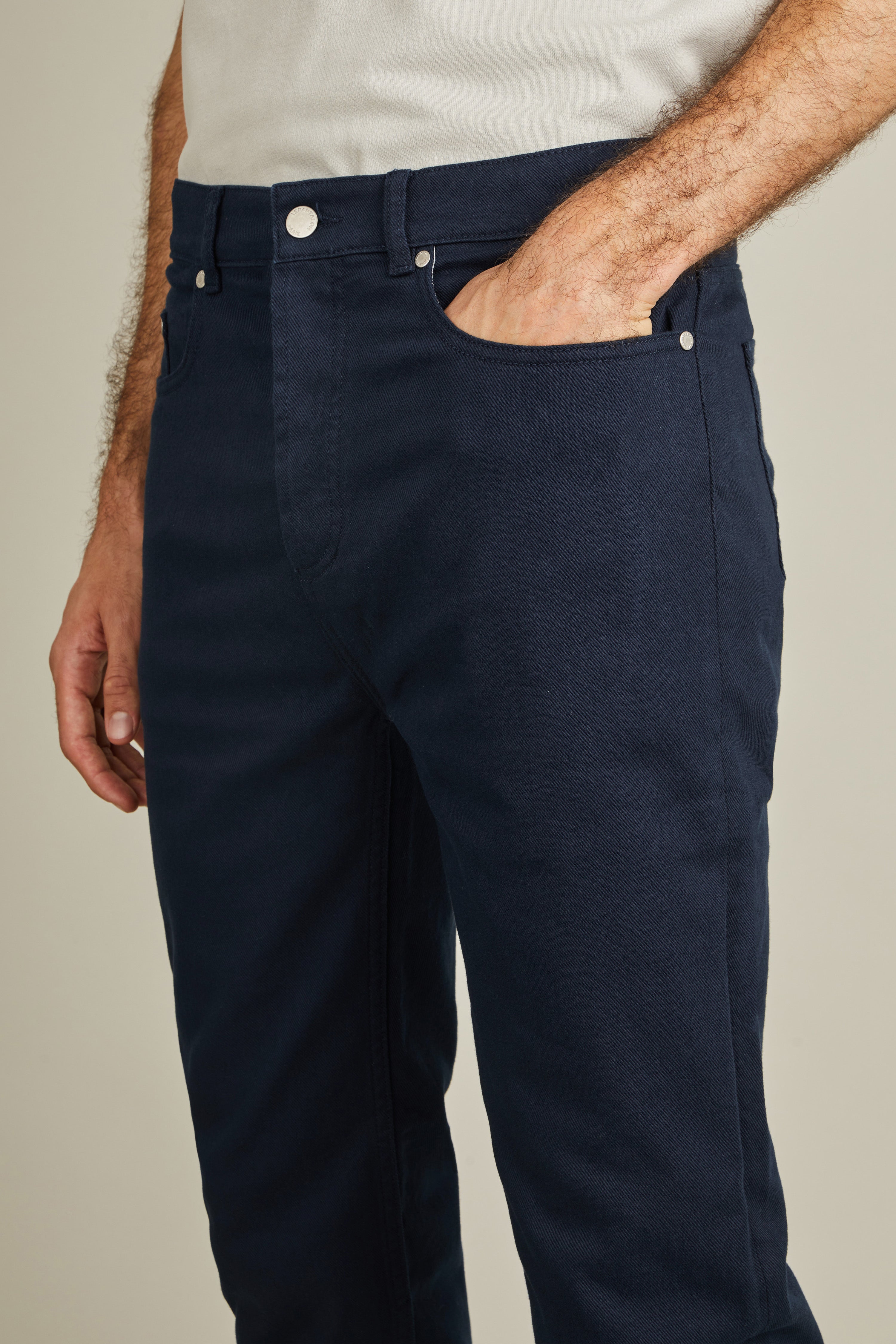 Navy blue jeans