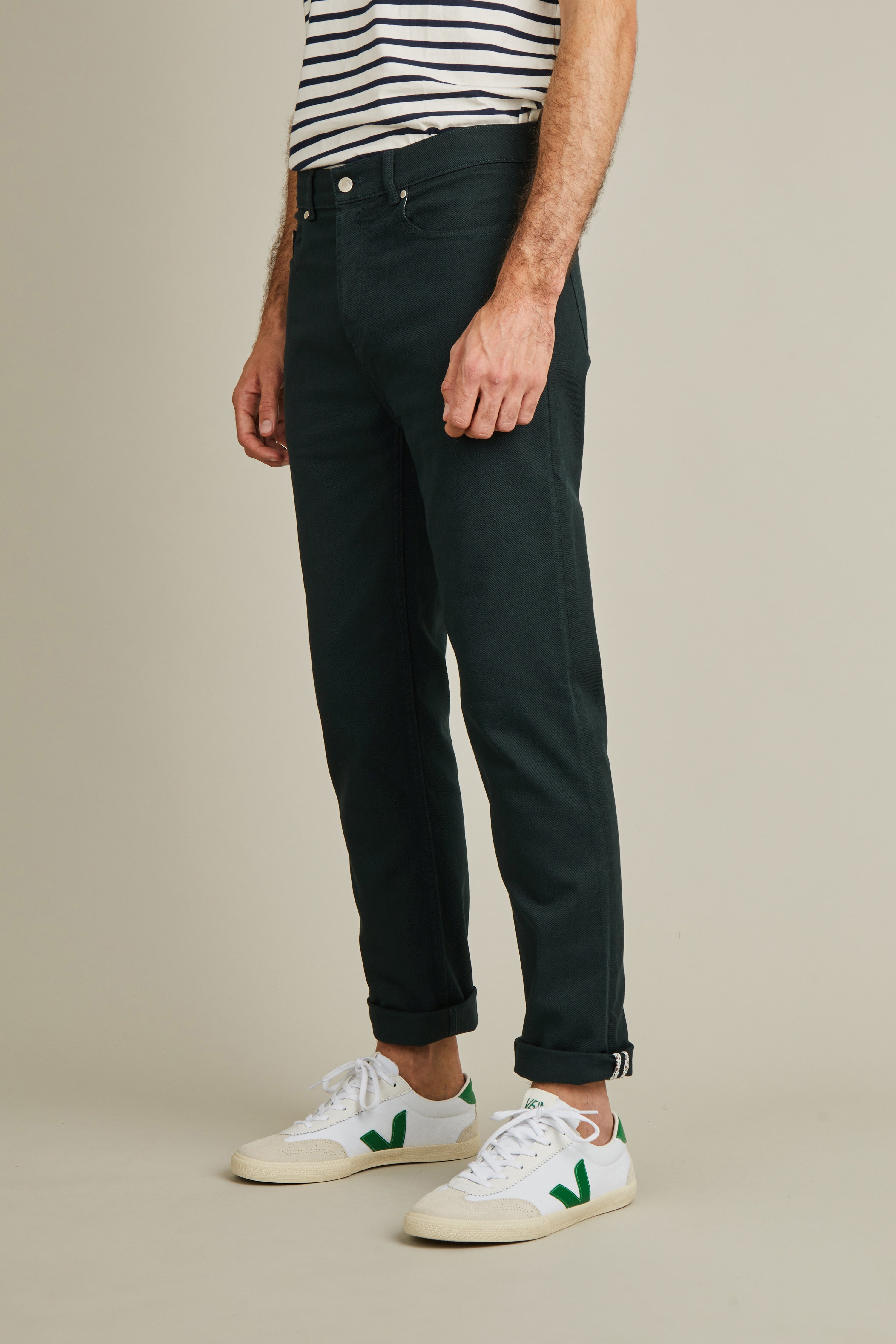British green jeans