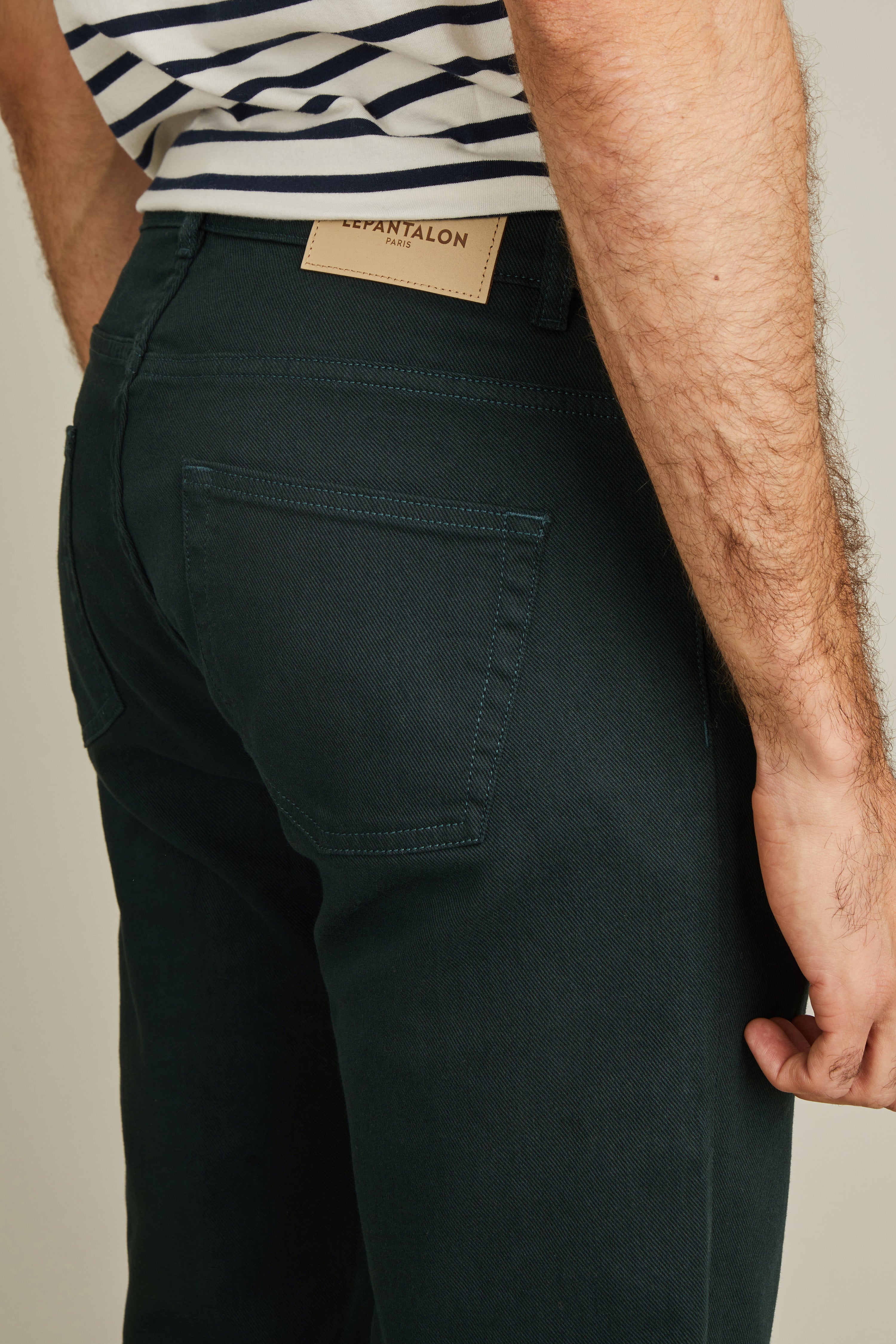 British green jeans