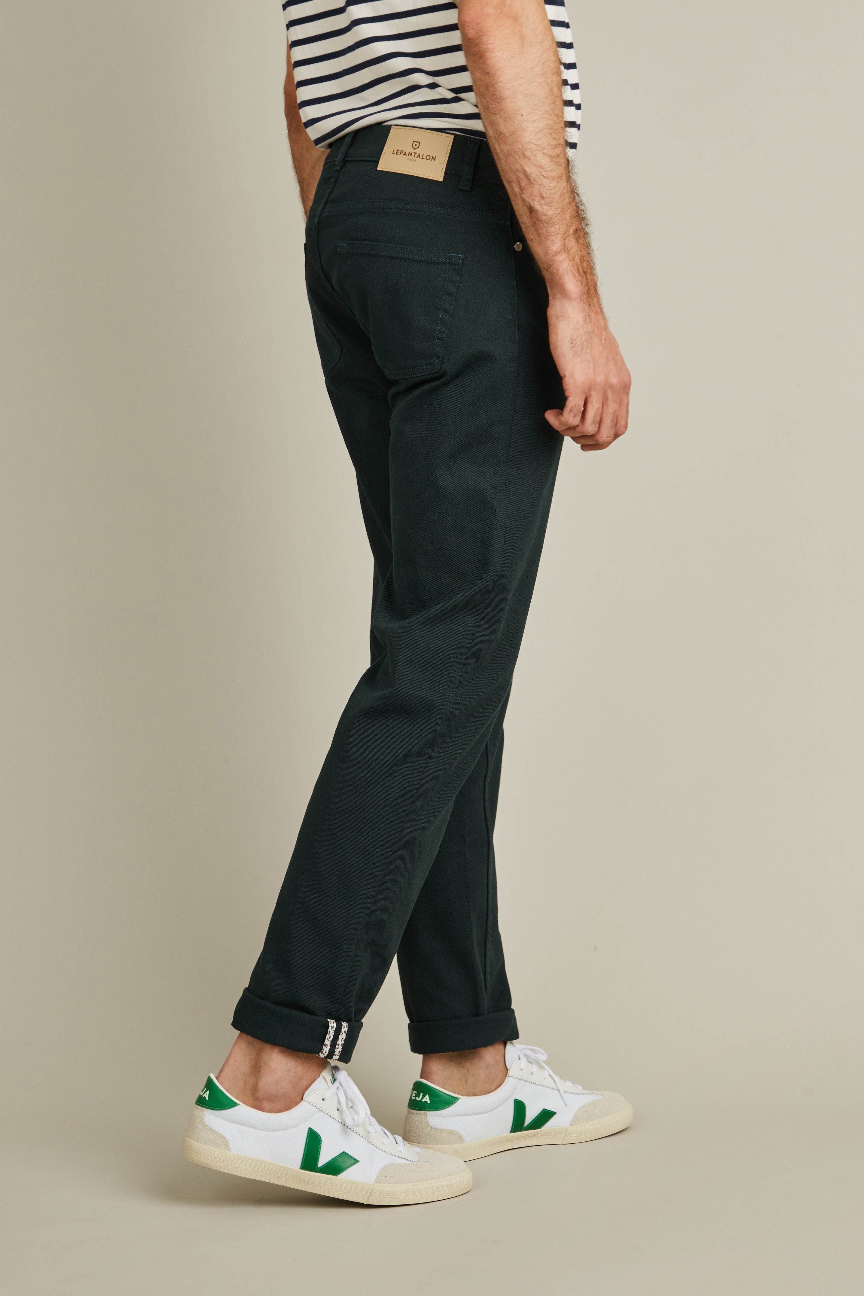 British green jeans