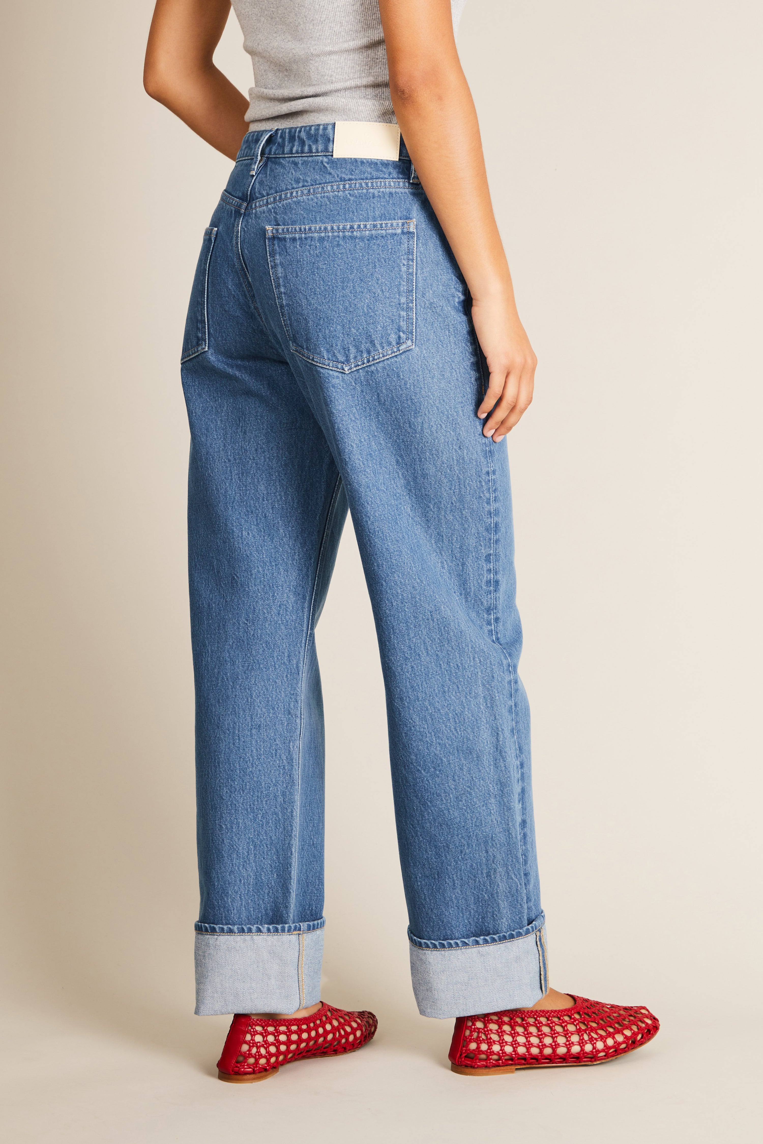 Jean boyfriend middle blue