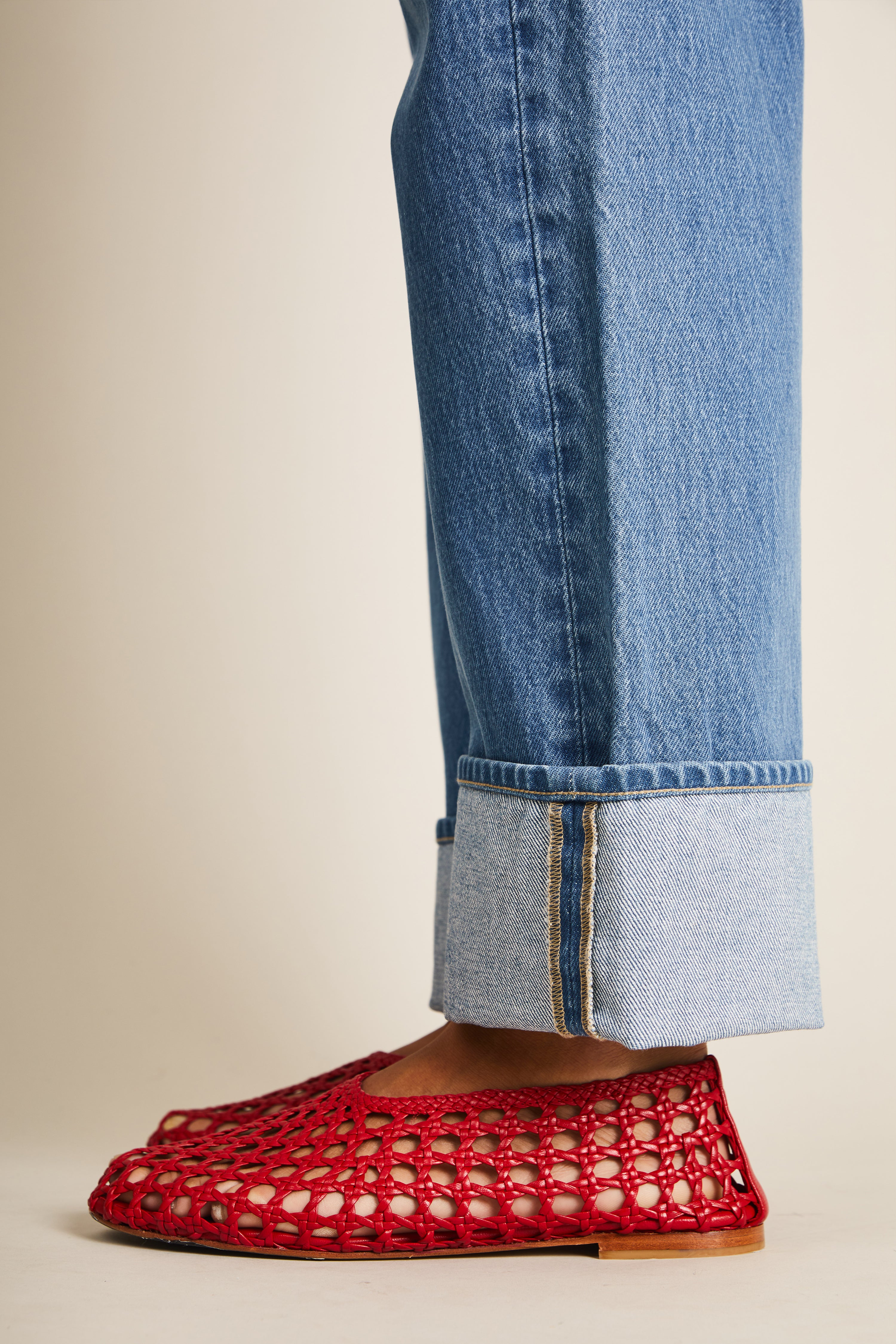 Jean boyfriend middle blue